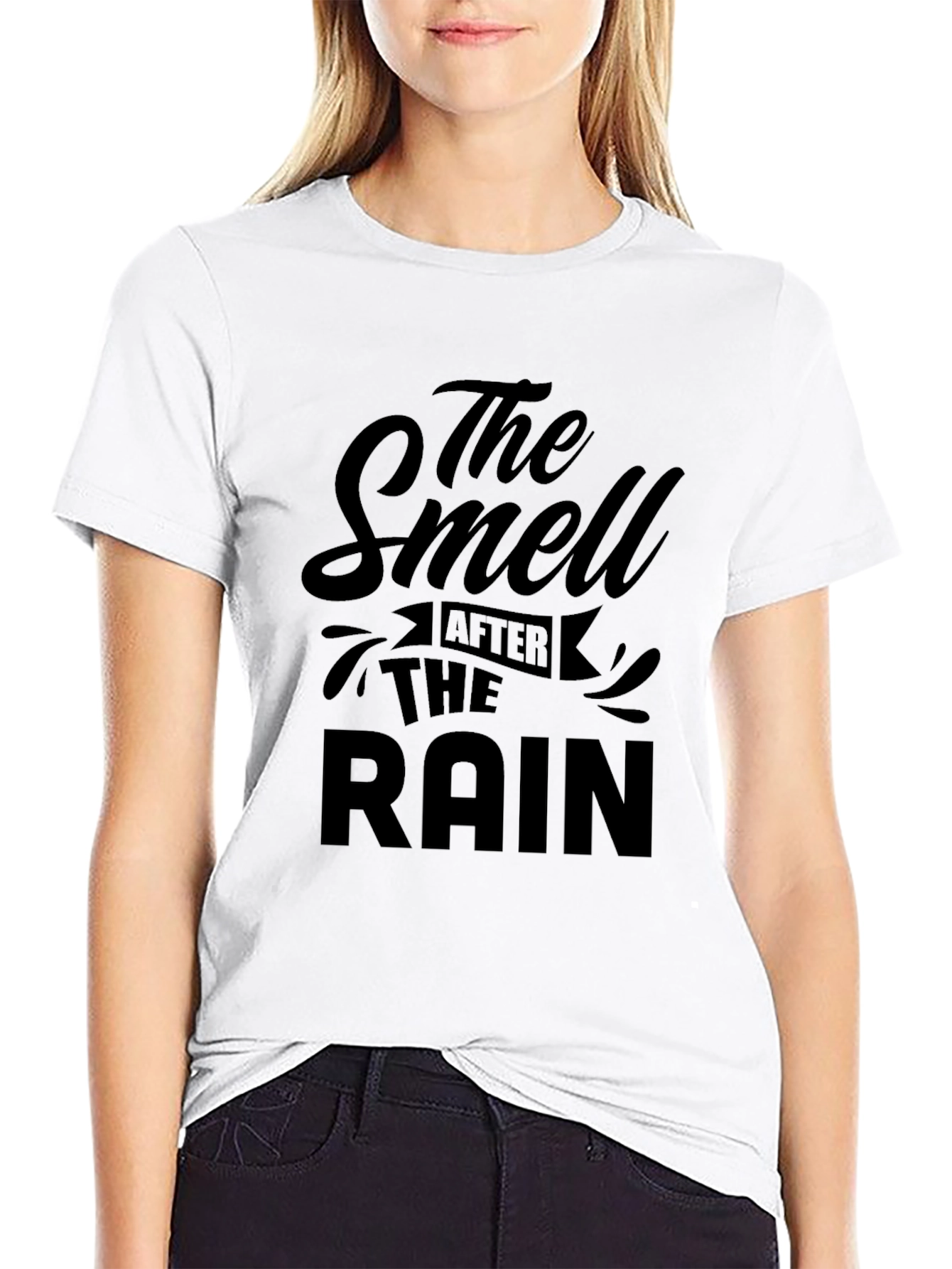 The Smell After The Rain Black Graphic T-Shirt