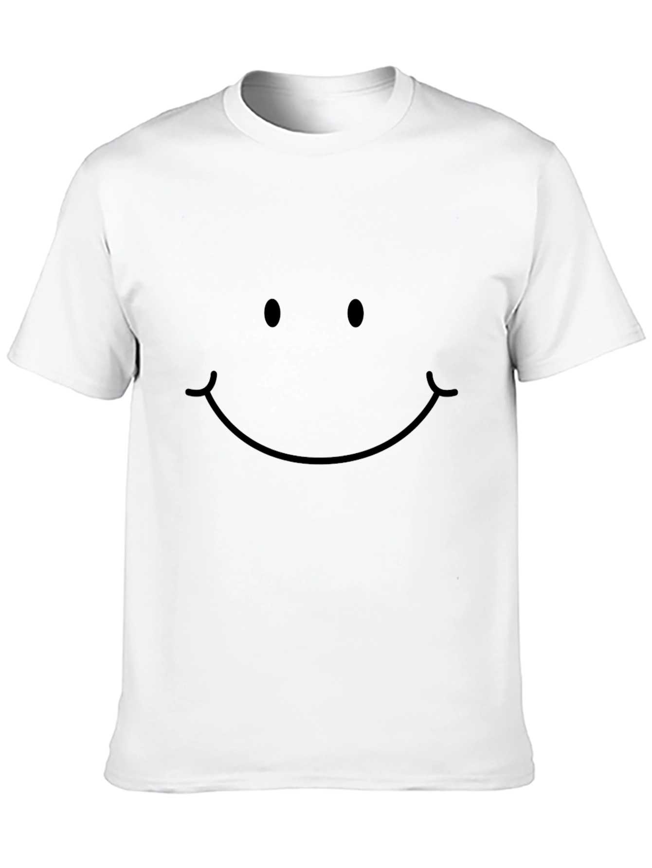 Smiley Face Black T-Shirt - Casual Comfort