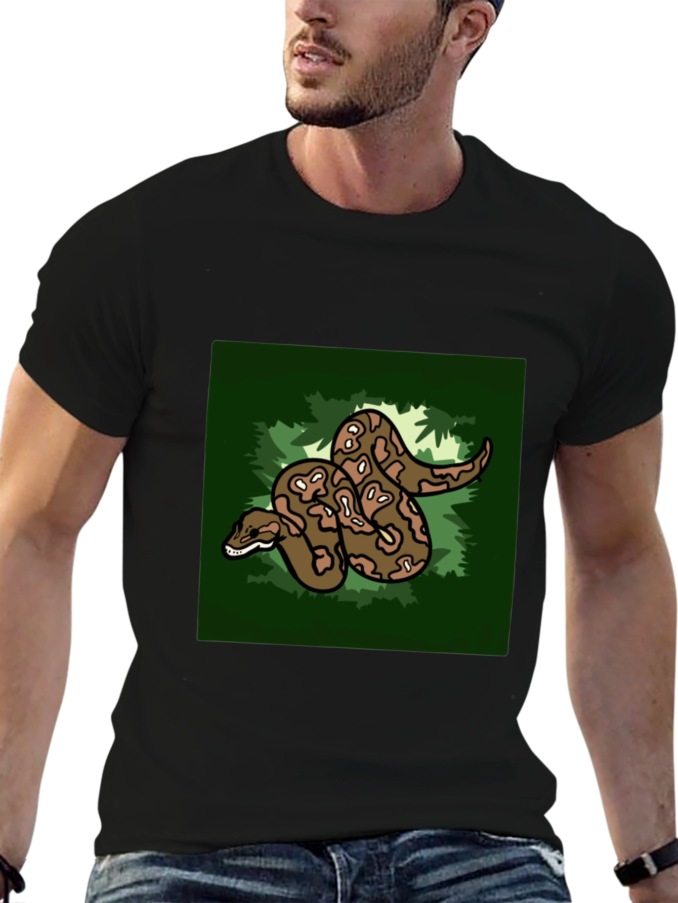Snake Graphic Tee - Reptile Lovers T-Shirt