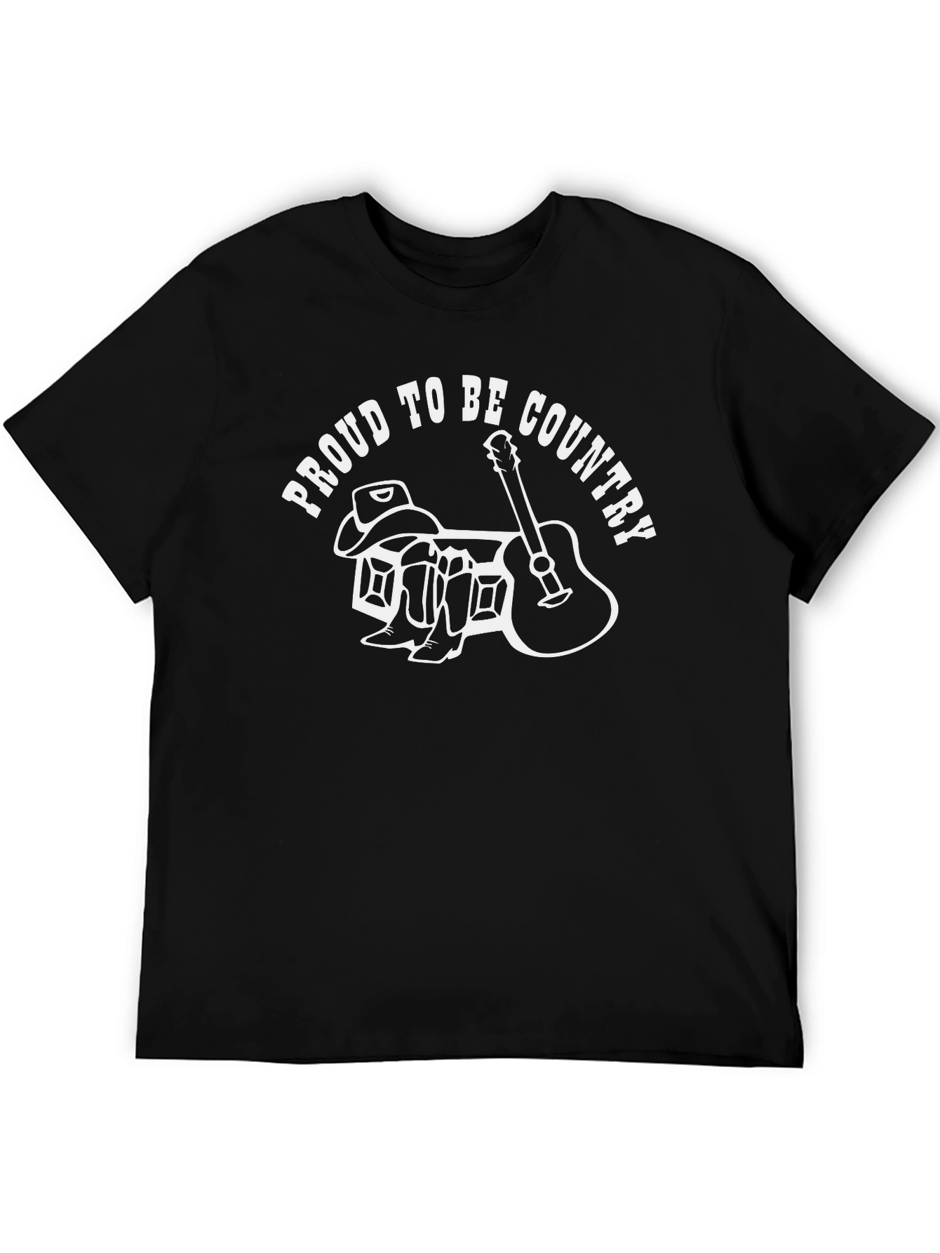 Proud to be Country Black Graphic Tee