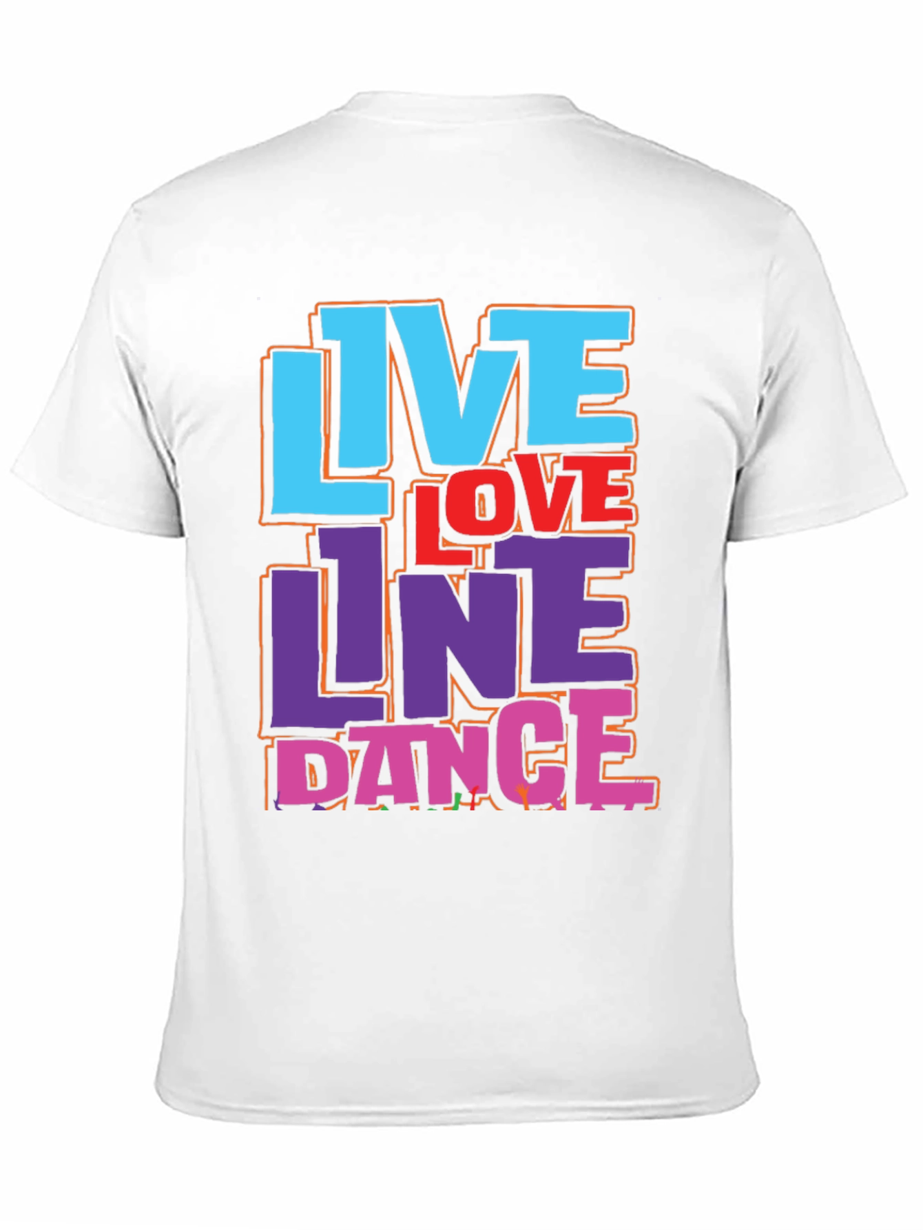 Live Love Line Dance Graphic T-Shirt