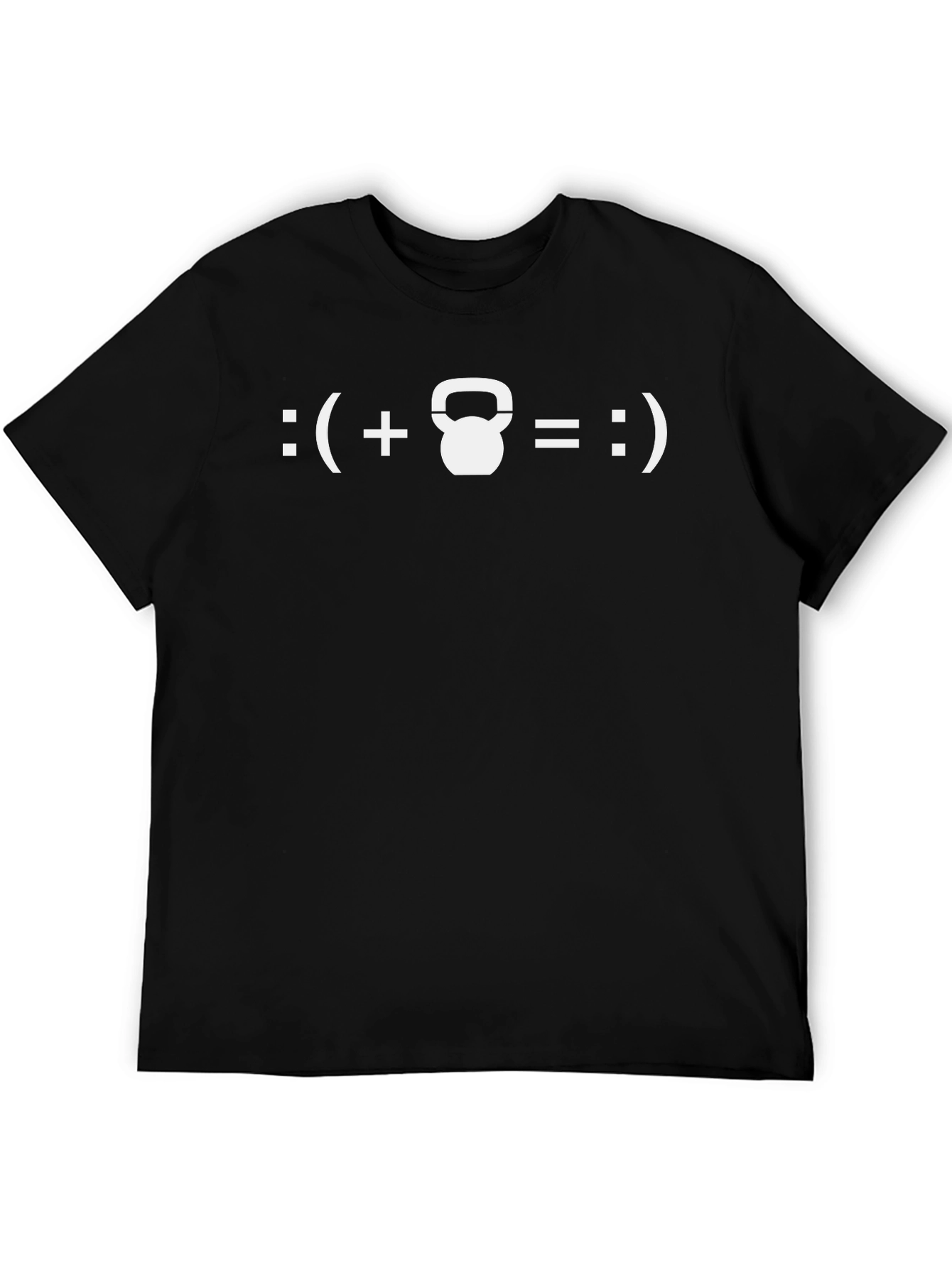 Funny Kettlebell T-Shirt - Gym Workout Happiness
