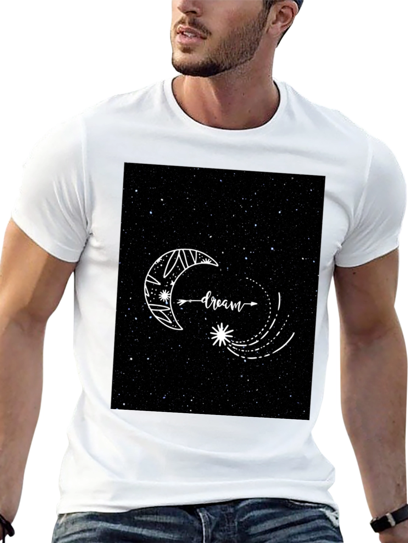 Dreamy Starry Night Graphic T-Shirt