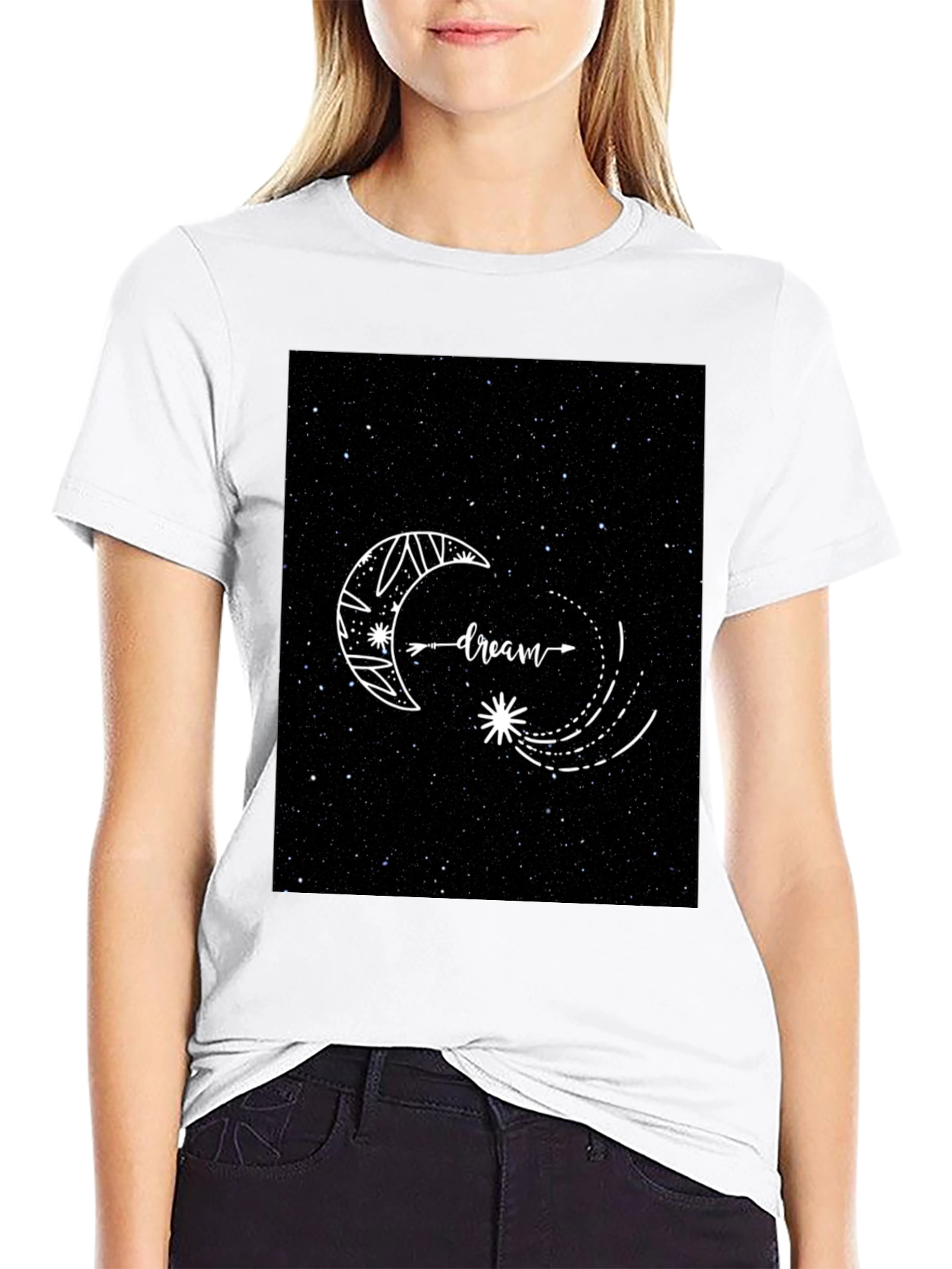 Dreamy Starry Night Graphic T-Shirt