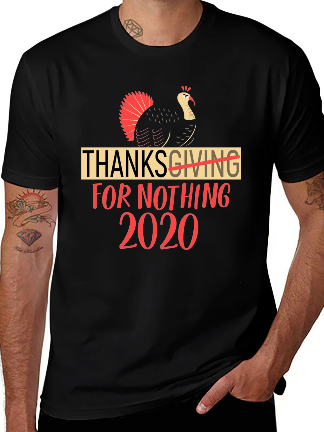 Thanksgiving For Nothing 2020 Black T-Shirt