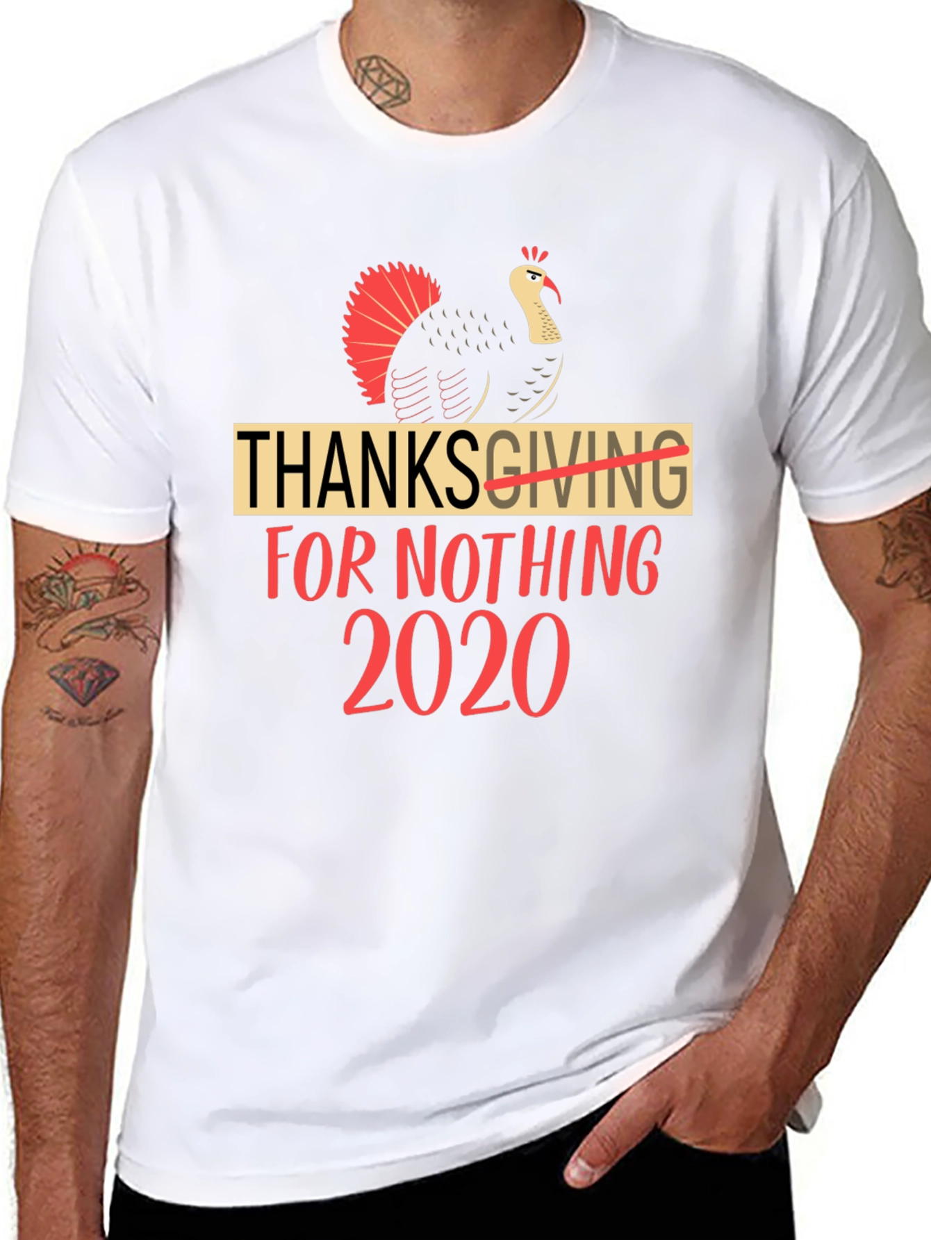 Thanksgiving For Nothing 2020 Black T-Shirt