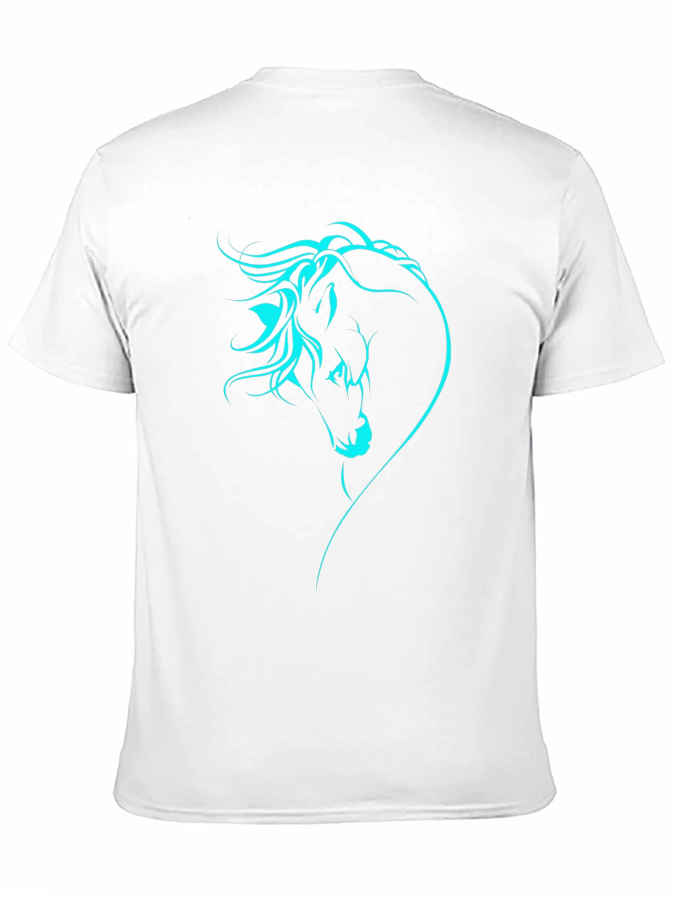 Horse Head Graphic Tee - Stylish Black T-Shirt