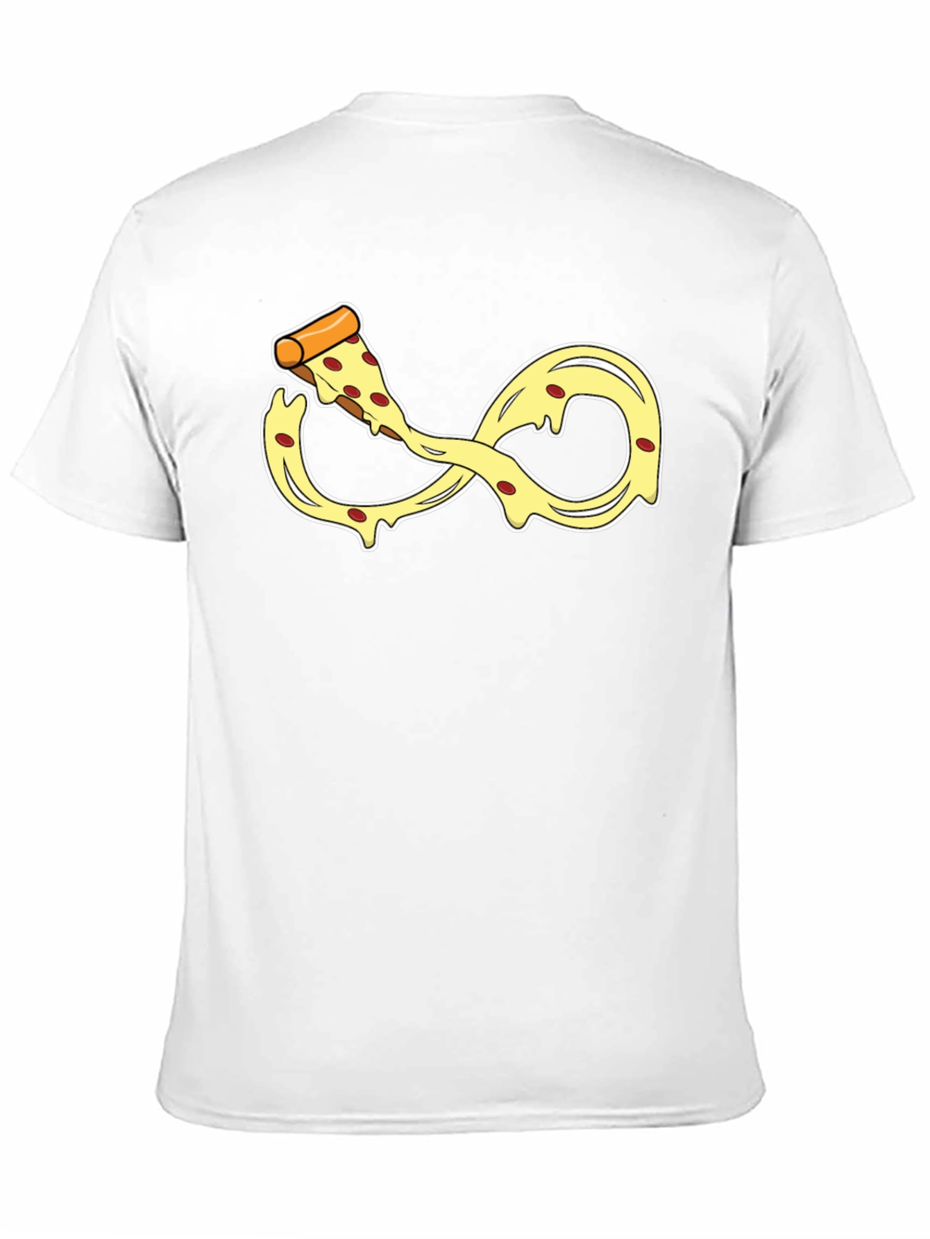 Infinity Pizza Slice T-Shirt - Black