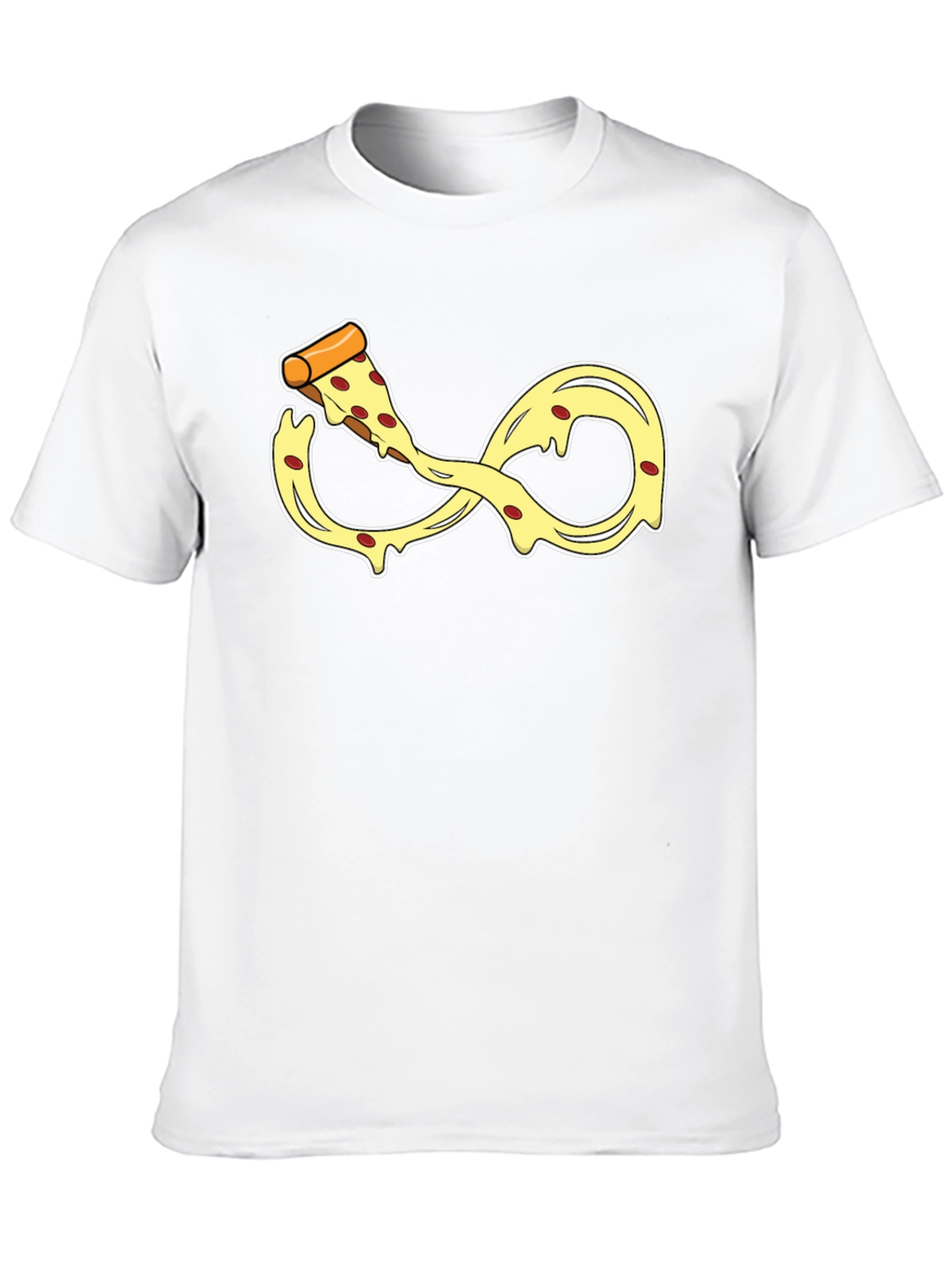 Infinity Pizza Slice T-Shirt - Black