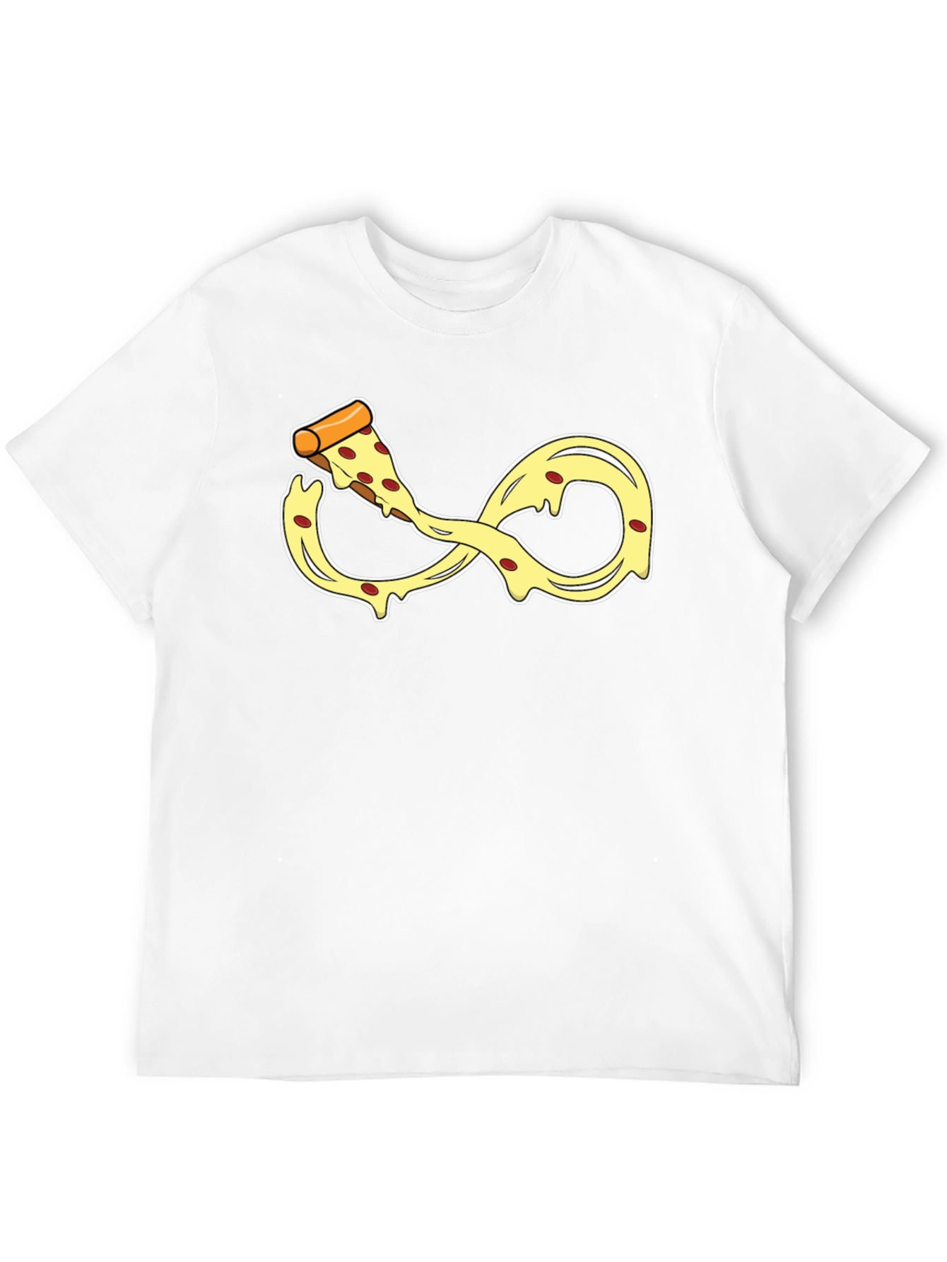 Infinity Pizza Slice T-Shirt - Black