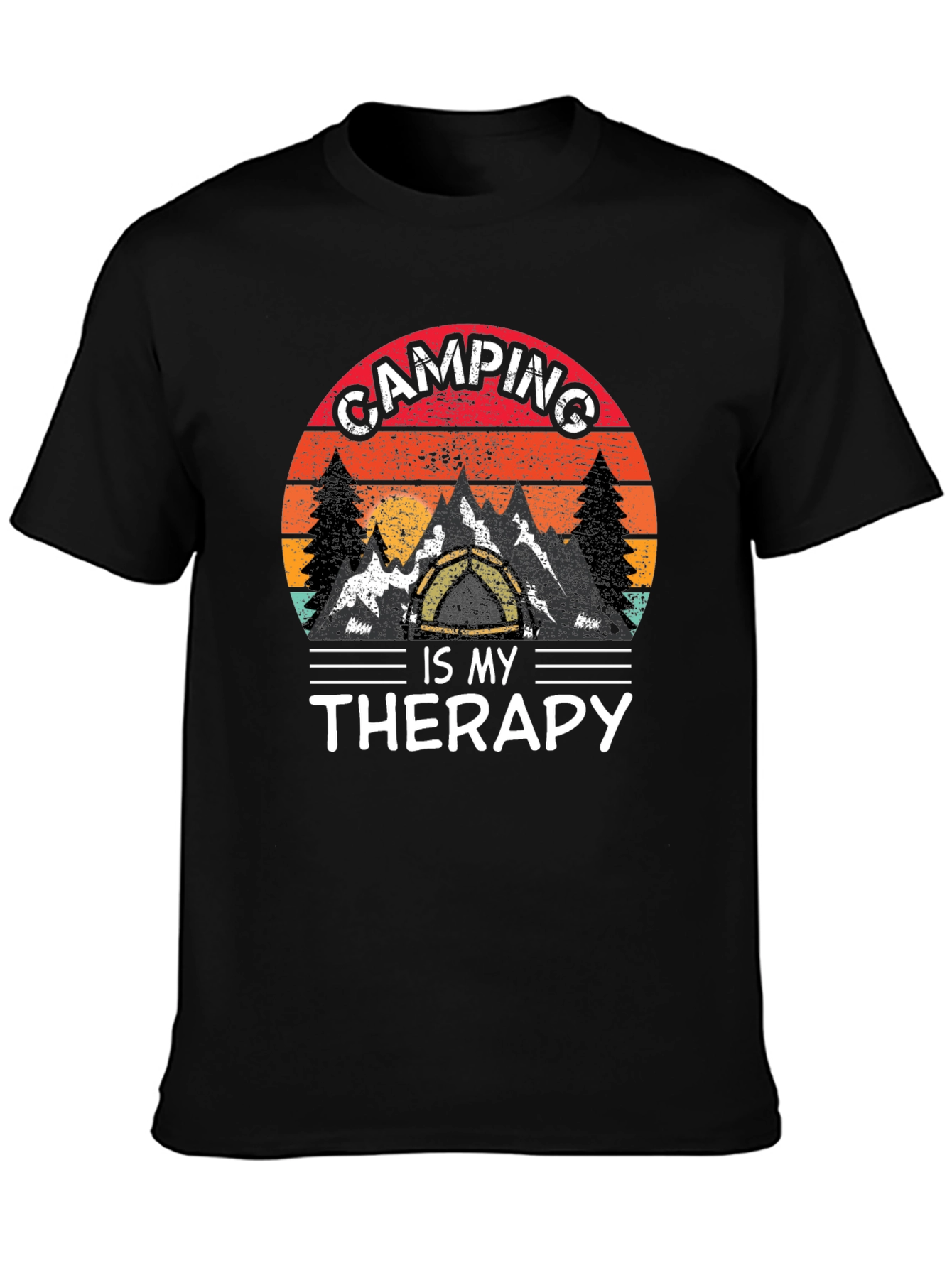 Camping Is My Therapy Graphic Tee