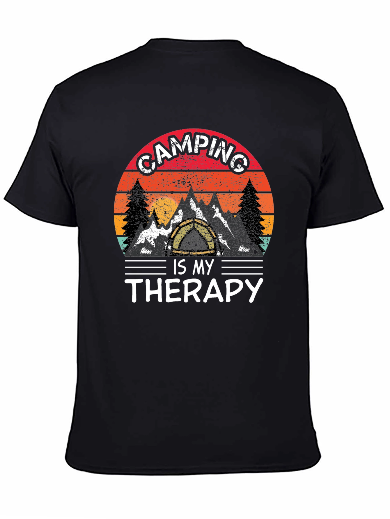 Camping Is My Therapy Graphic Tee