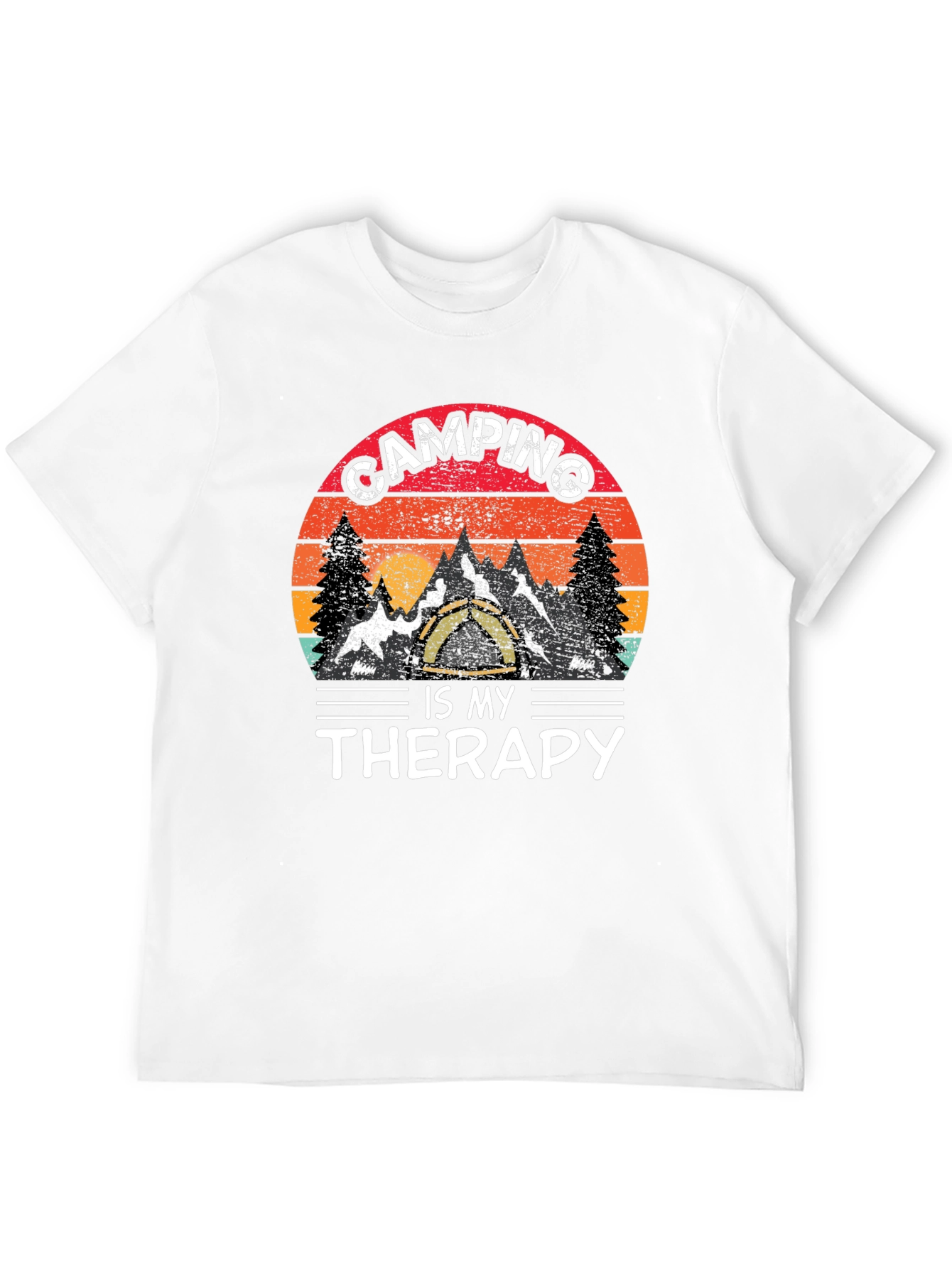 Camping Is My Therapy Graphic Tee