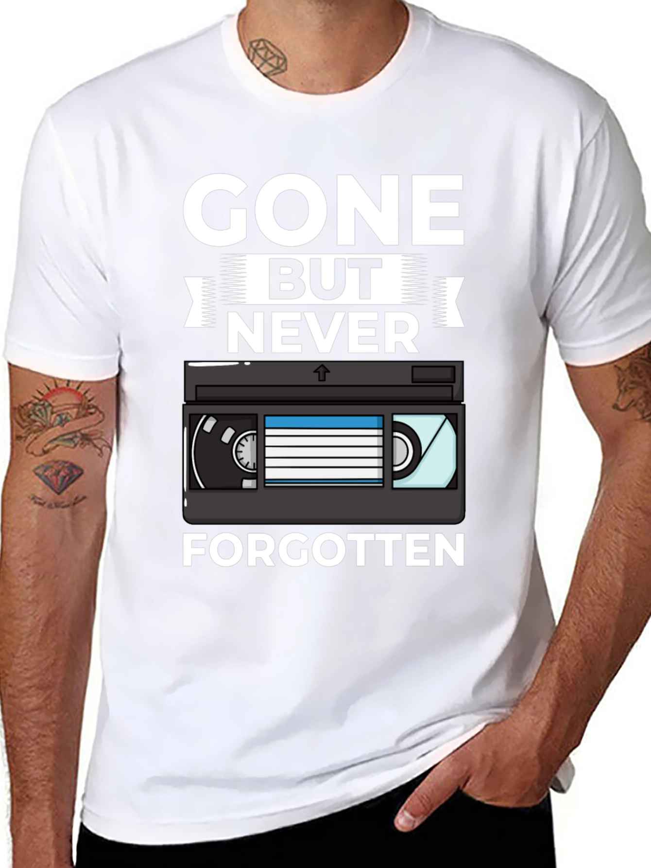 Gone But Never Forgotten Retro VHS T-Shirt
