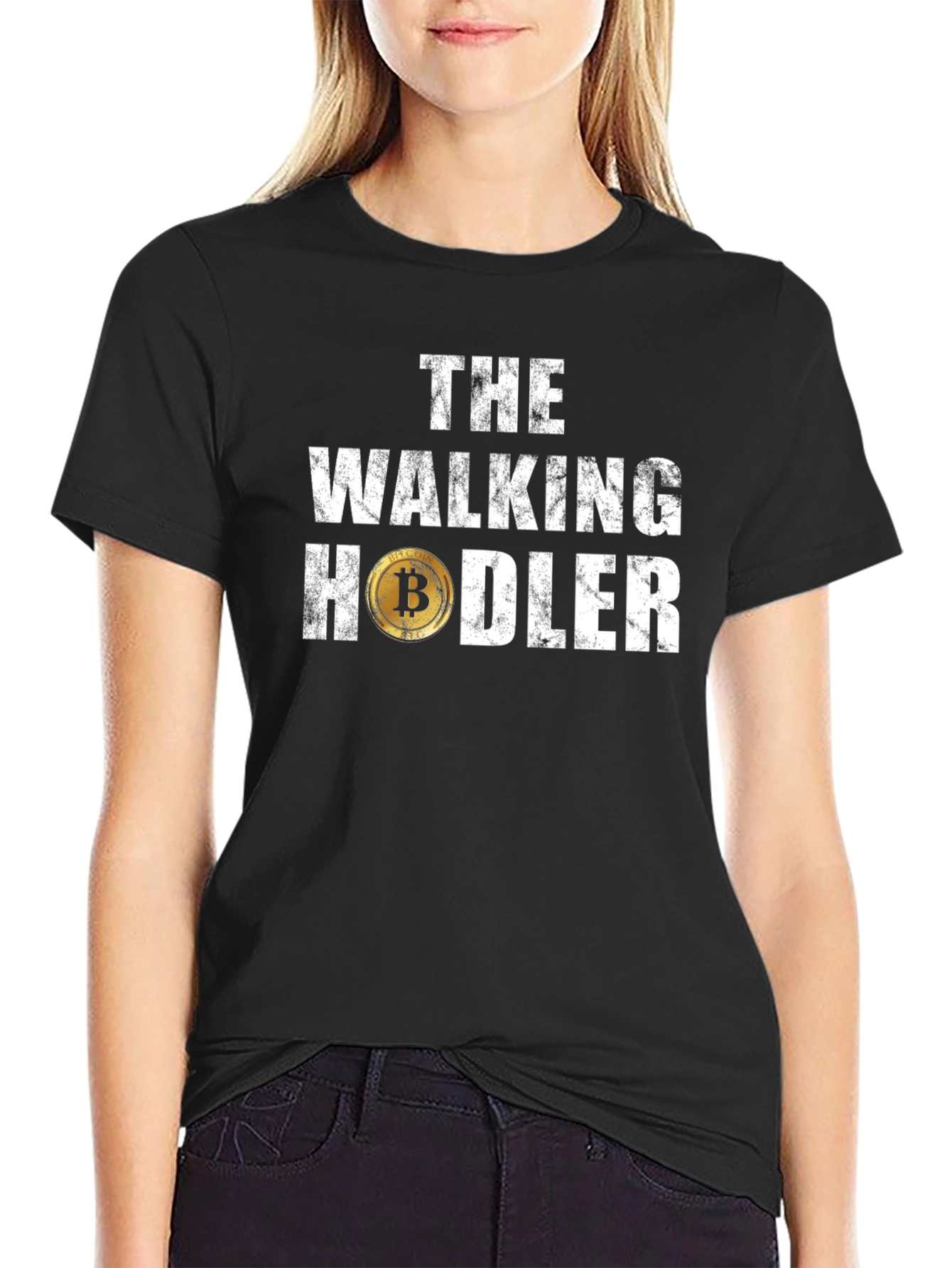 The Walking Hodler T-Shirt - Crypto Bitcoin Fan