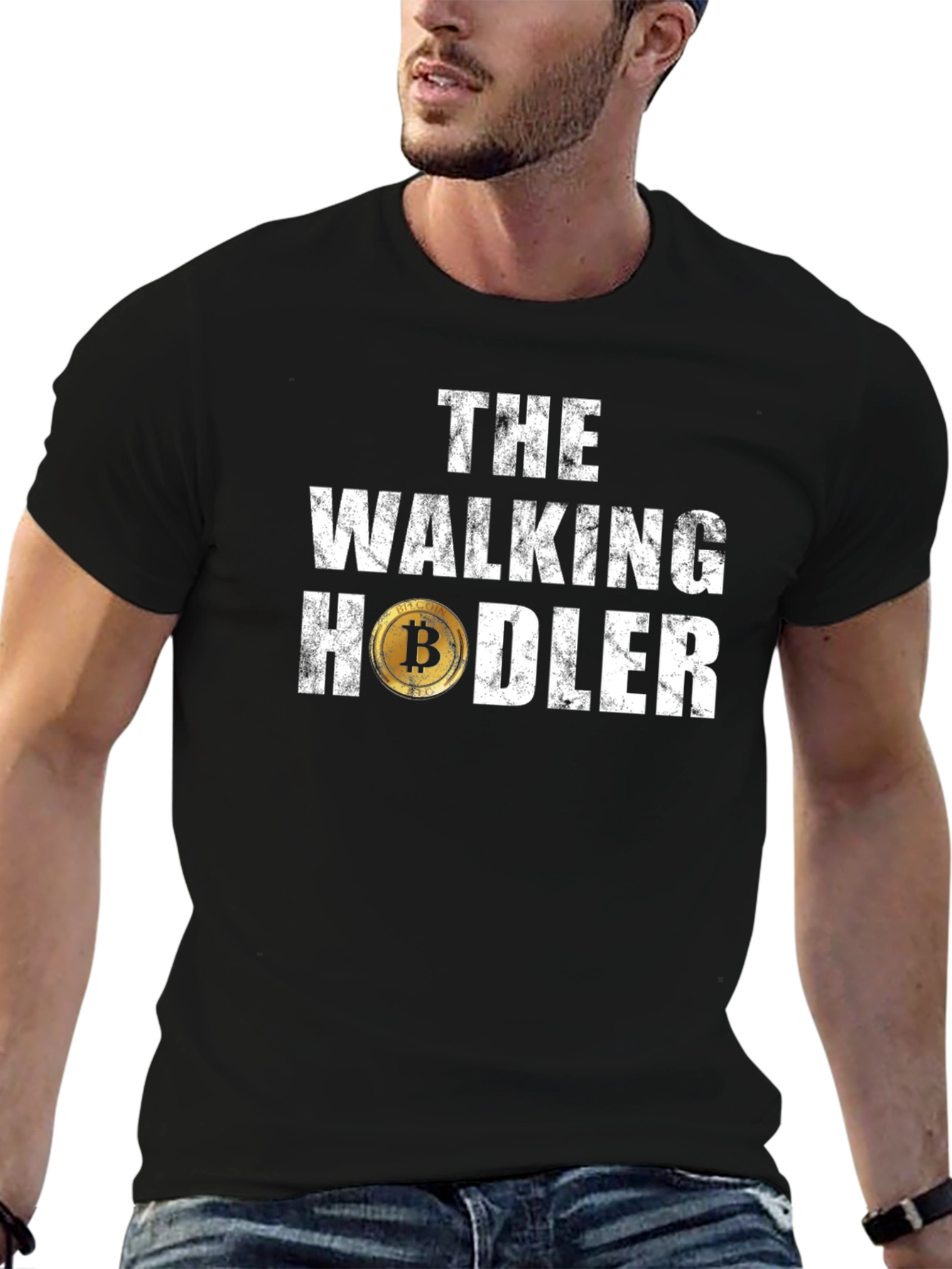 The Walking Hodler T-Shirt - Crypto Bitcoin Fan