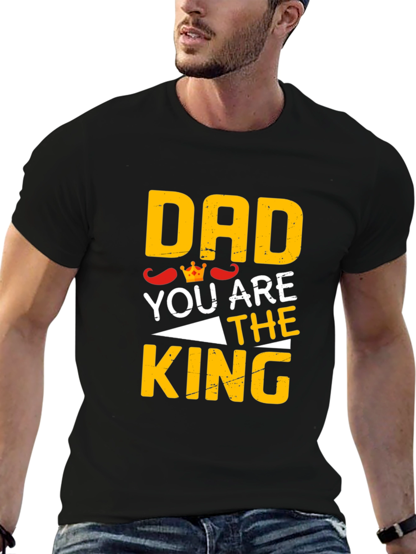 Dad You Are The King Black T-Shirt