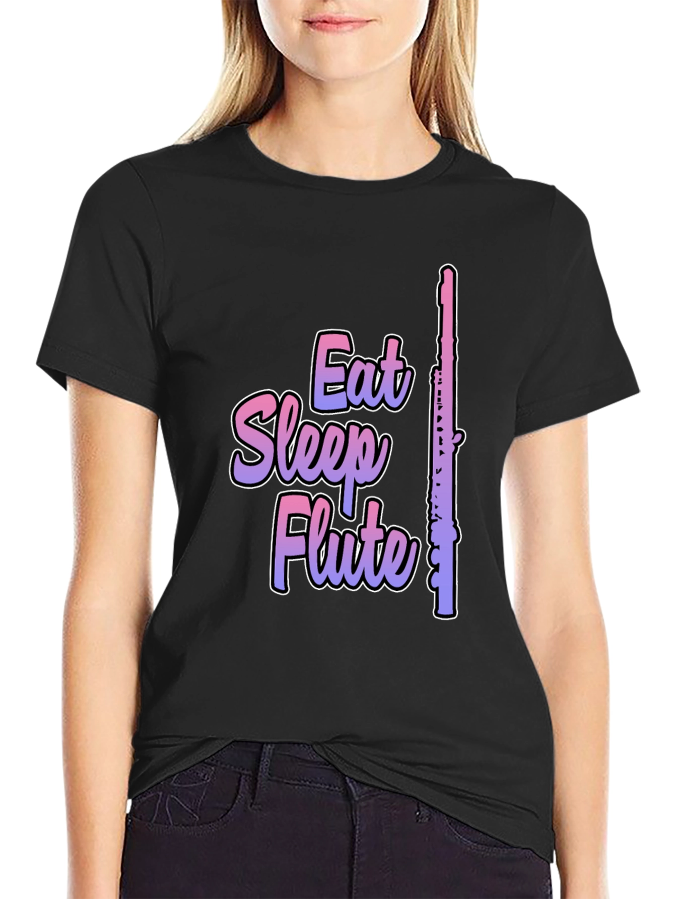 Eat Sleep Flute T-Shirt - Musician Gift