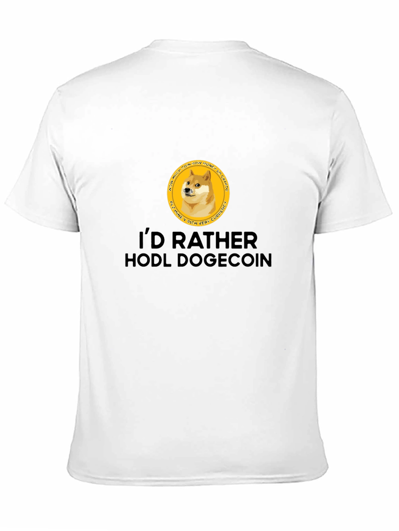 Id Rather HODL Dogecoin Black T-Shirt