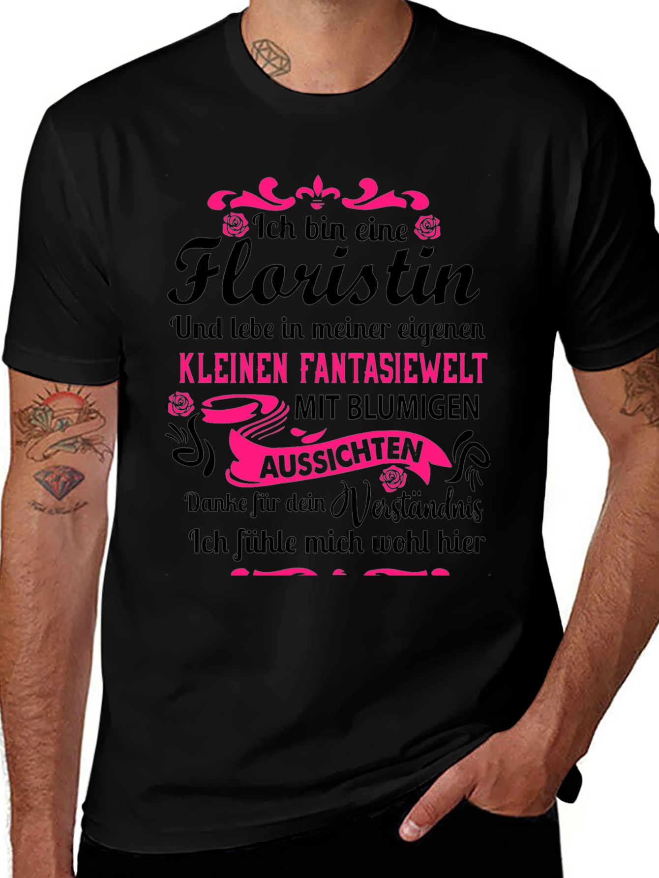 Florist T-Shirt - German Text Novelty Tee