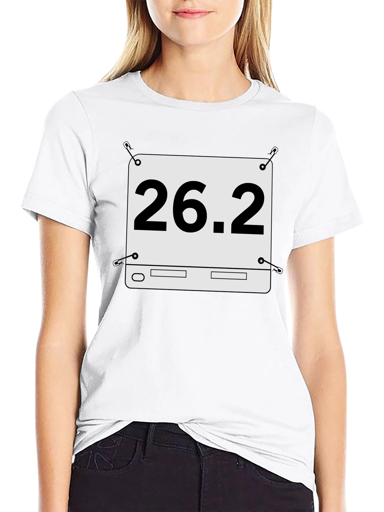 26.2 Marathon Running T-Shirt - Black