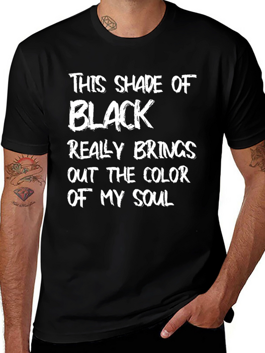 Black Soul T-Shirt: Funny Graphic Tee for Men