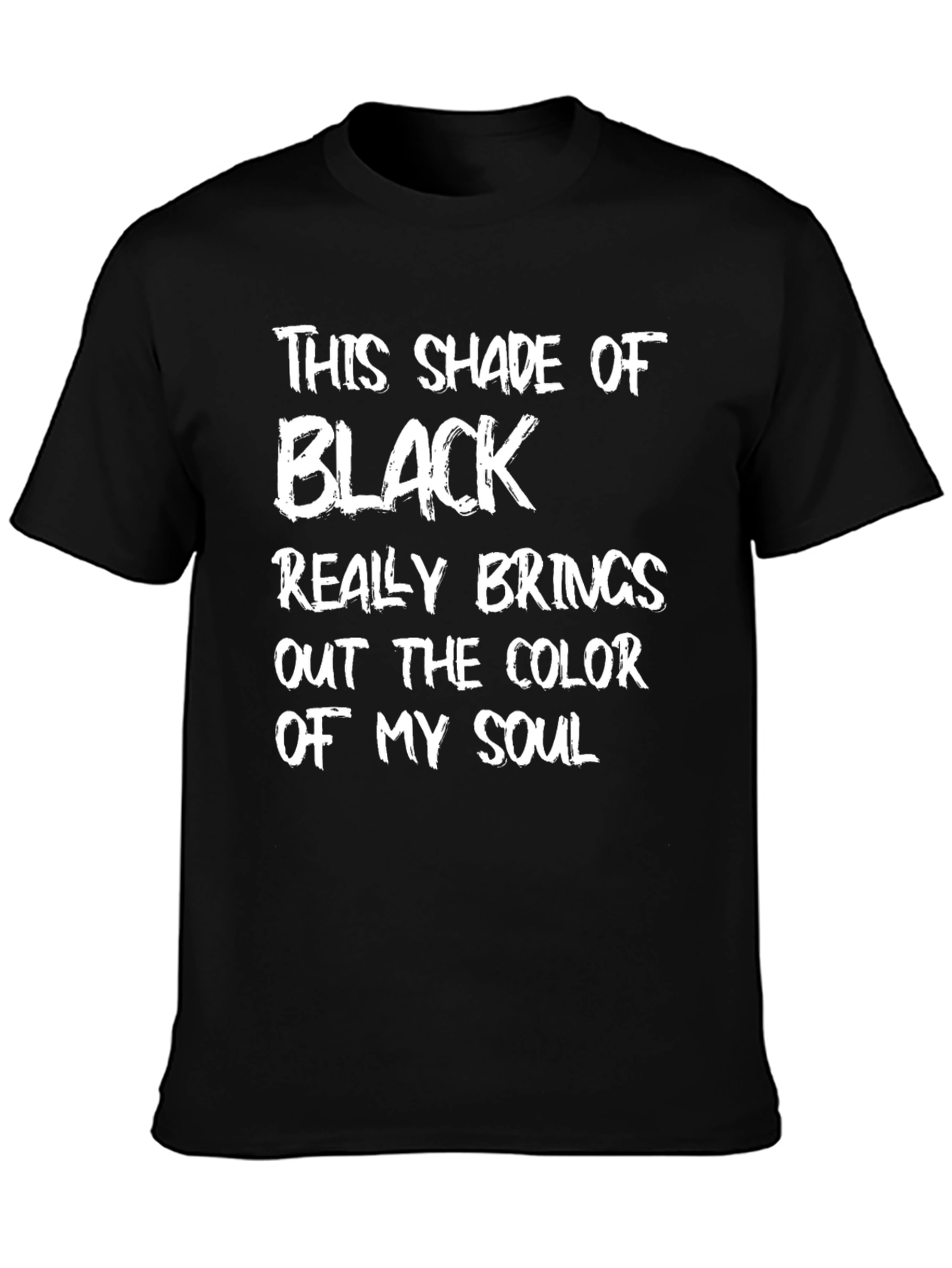 Black Soul T-Shirt: Funny Graphic Tee for Men