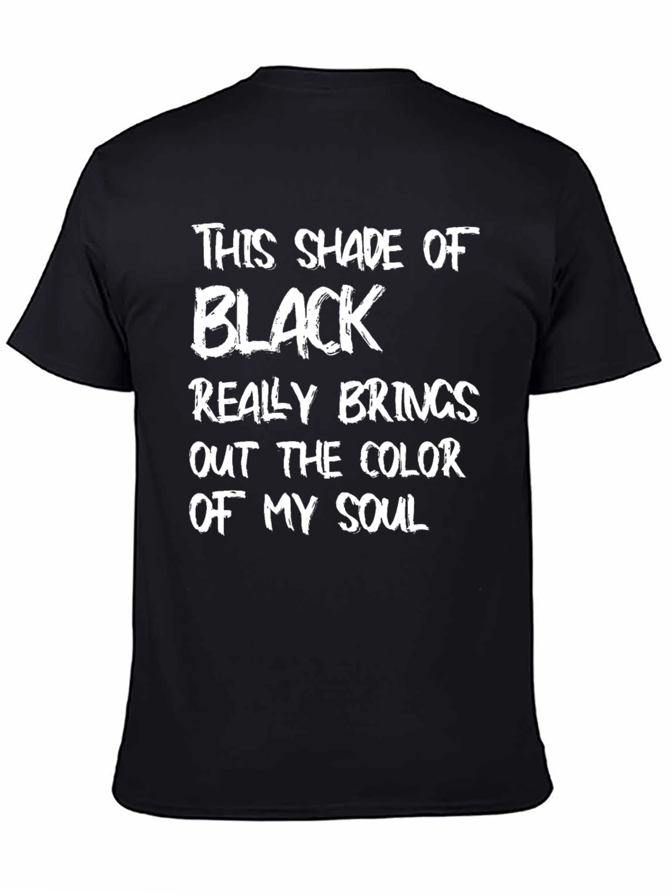 Black Soul T-Shirt: Funny Graphic Tee for Men