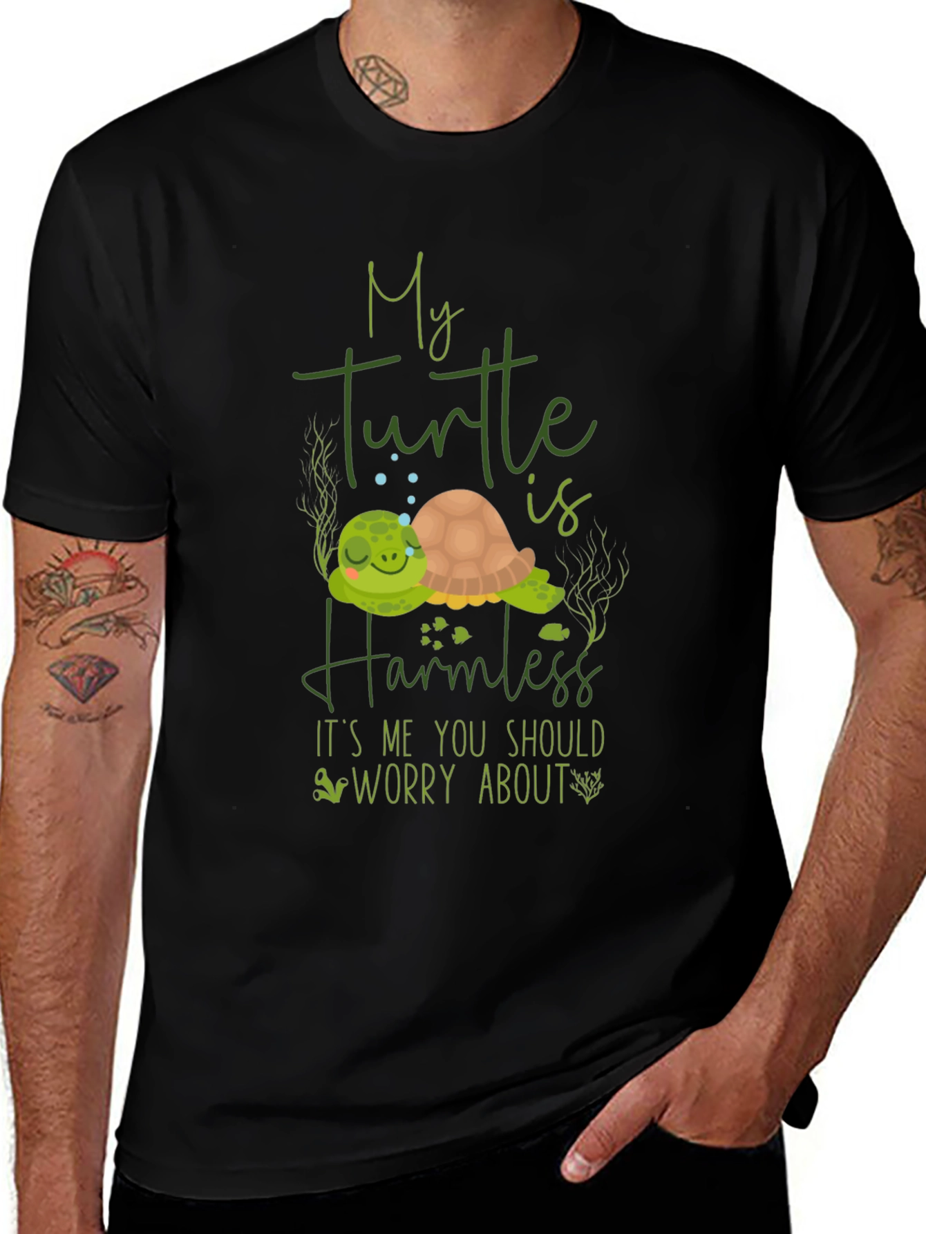 My Turtle is Harmless Graphic T-Shirt
