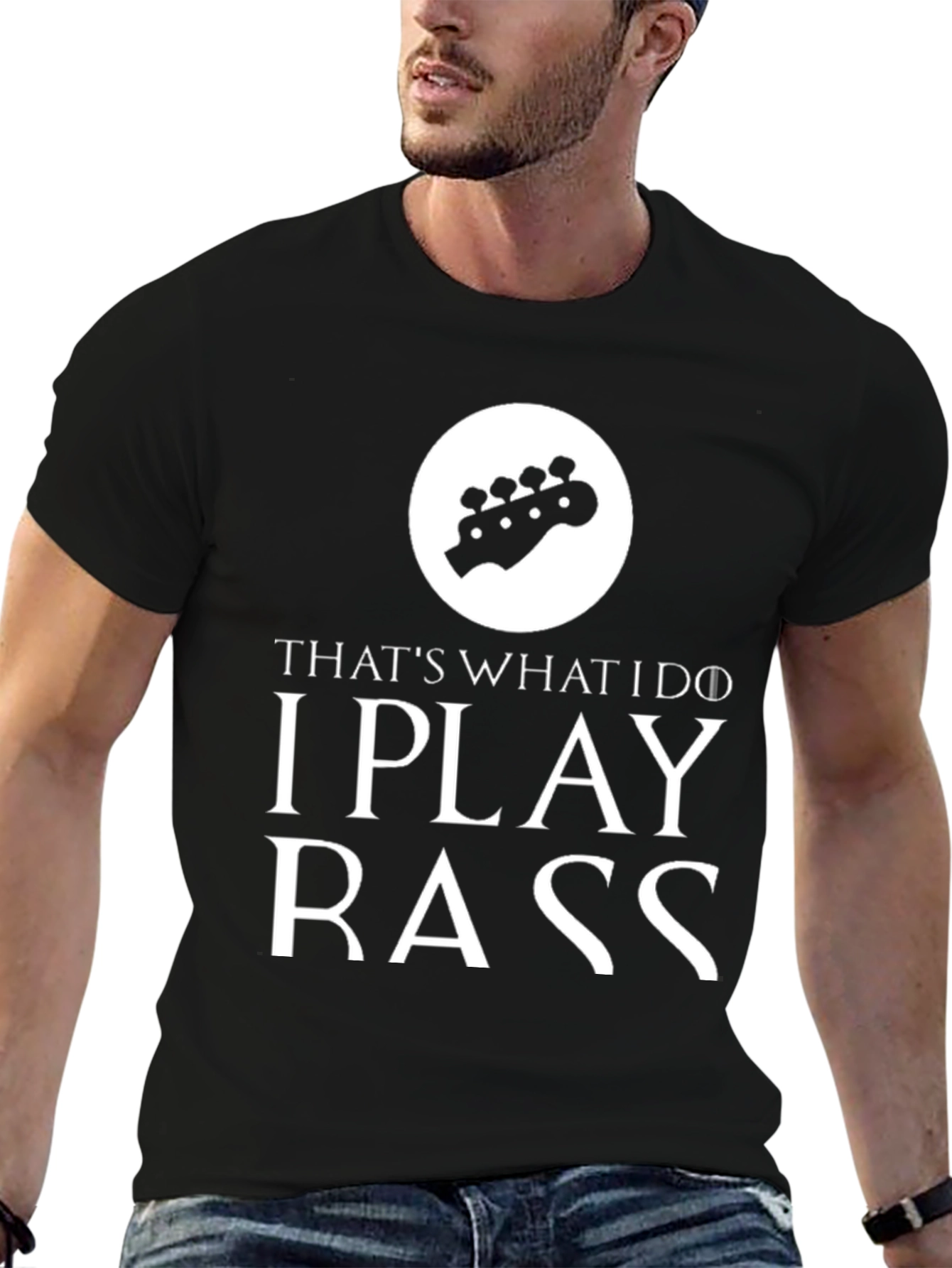 Bass Guitar Player T-Shirt - I Play Bass Tee
