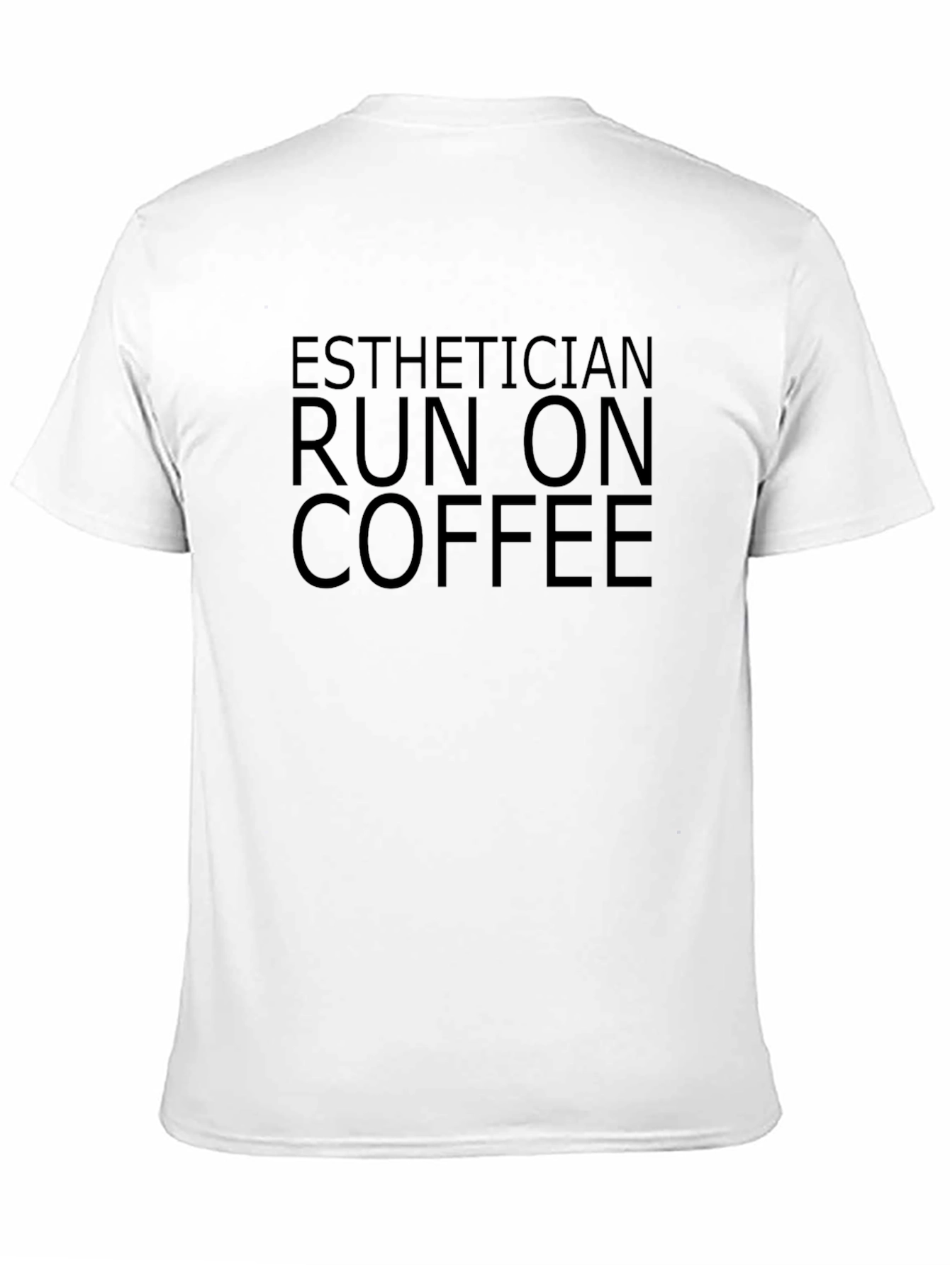 Esthetician Run On Coffee Black T-Shirt
