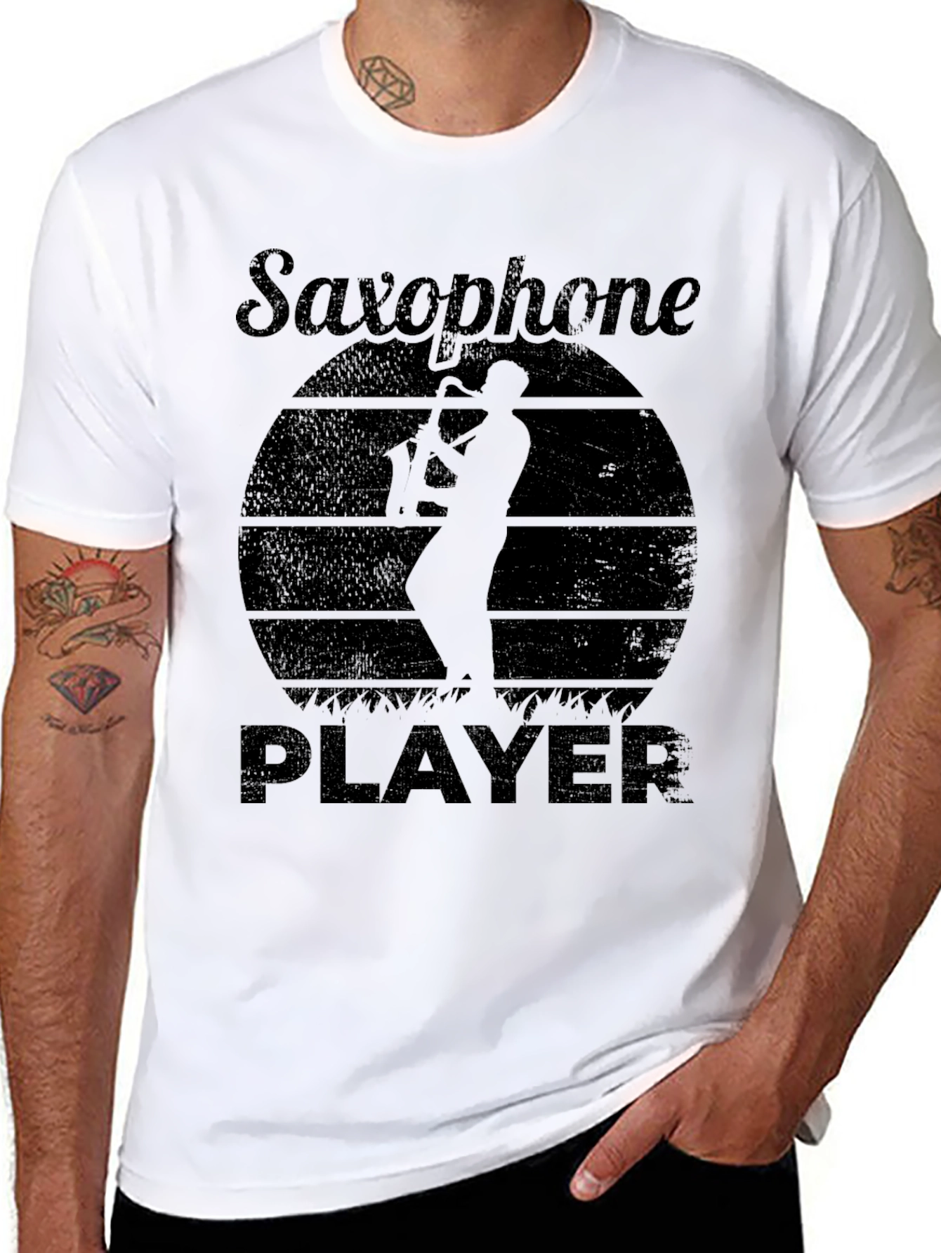 Saxophone Player Graphic T-Shirt | Musician Tee