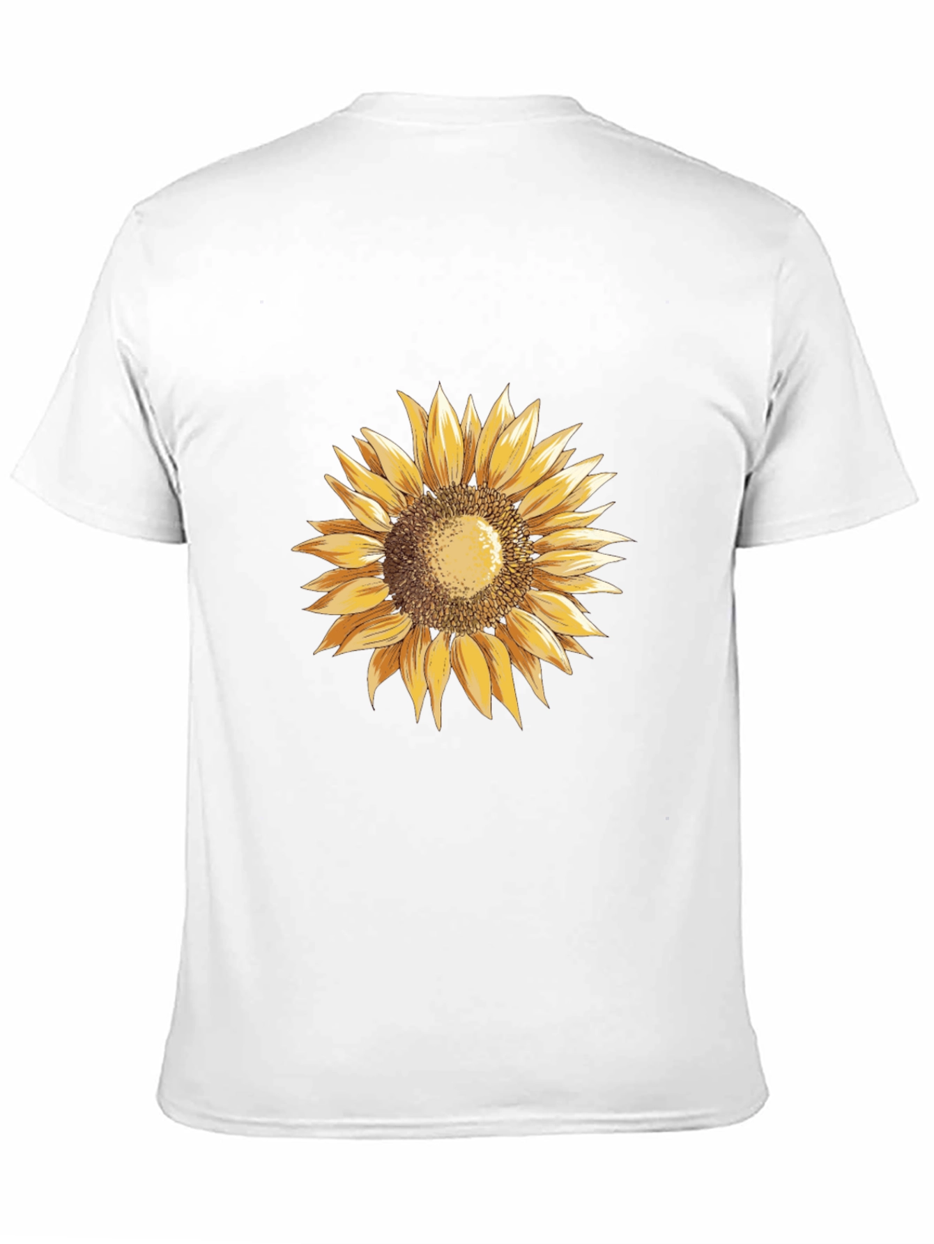 Sunflower Graphic Tee - Black Cotton T-Shirt