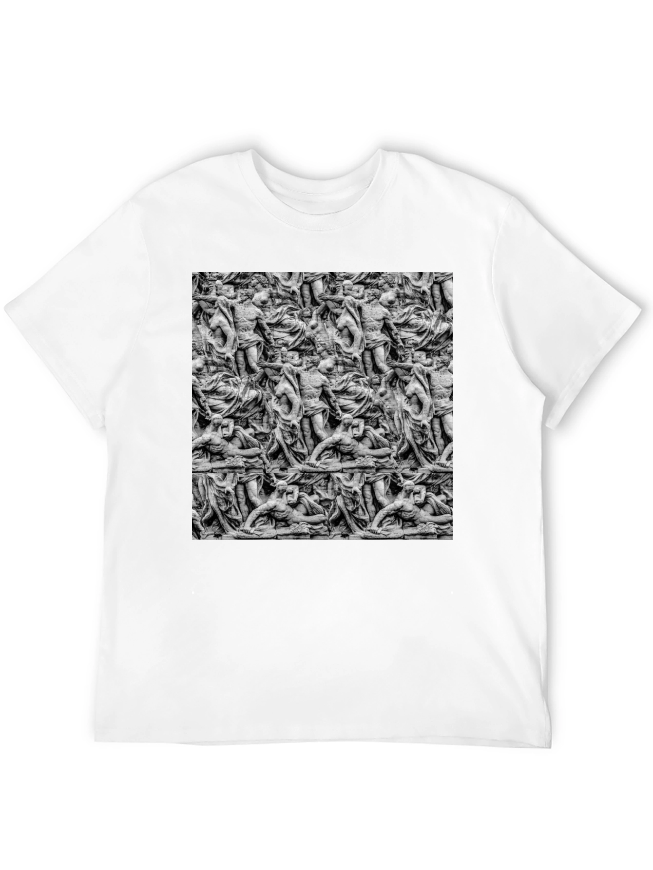 Sculpture Art Print Mens Black T-Shirt