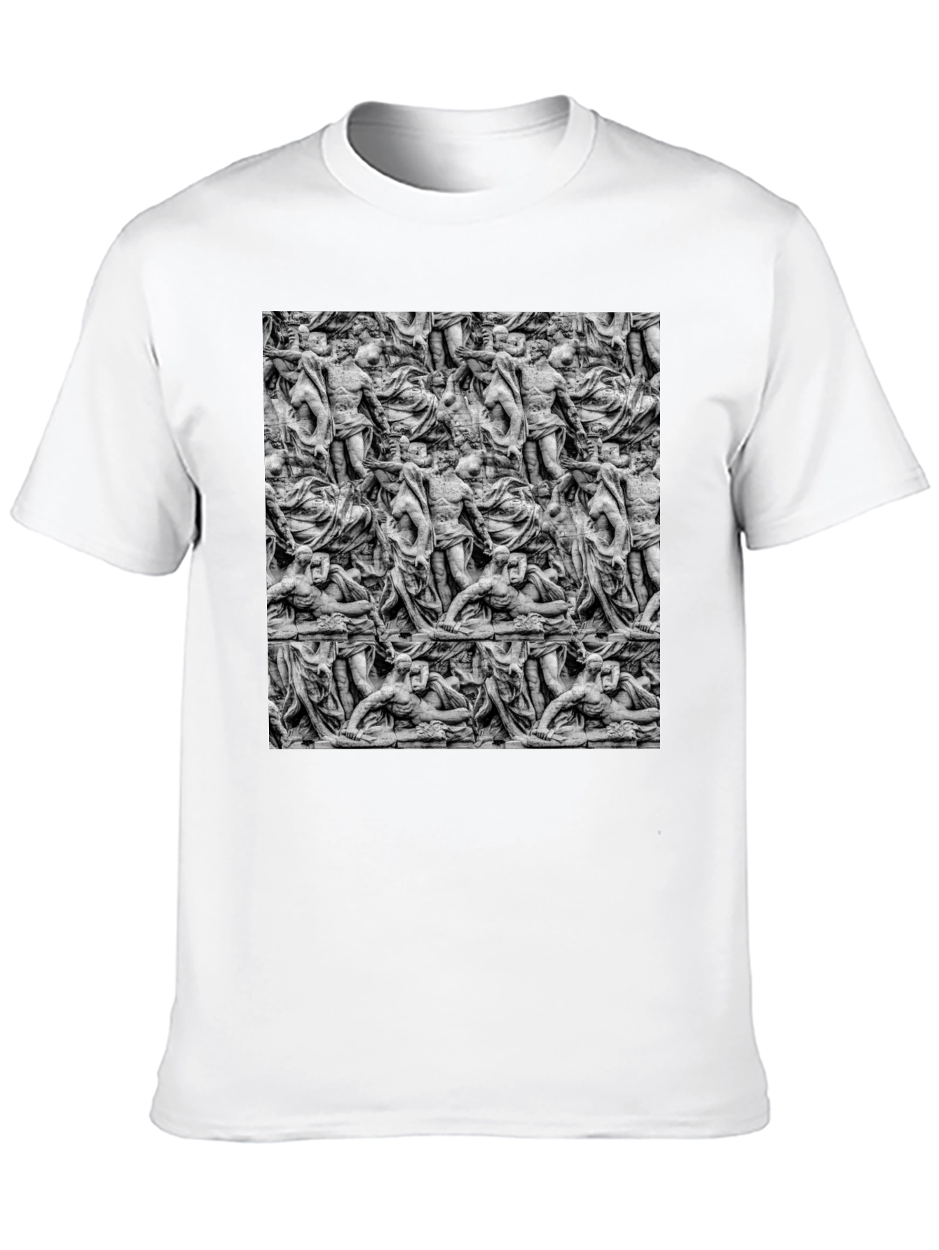 Sculpture Art Print Mens Black T-Shirt