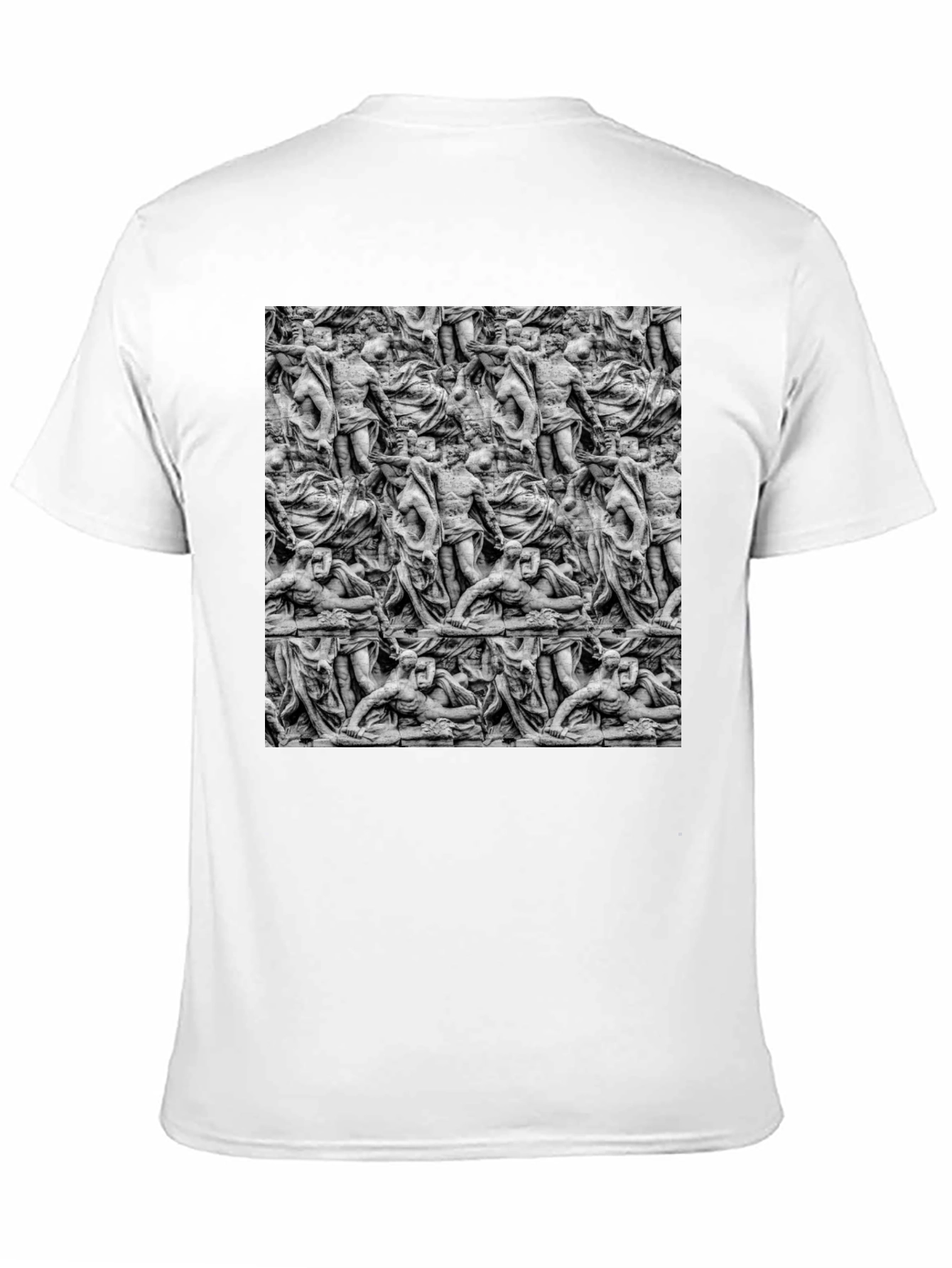 Sculpture Art Print Mens Black T-Shirt