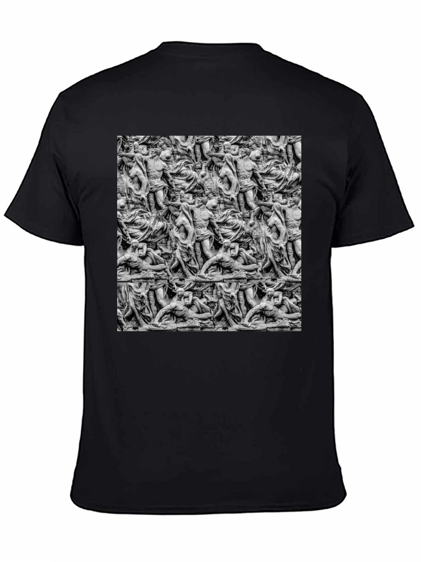 Sculpture Art Print Mens Black T-Shirt