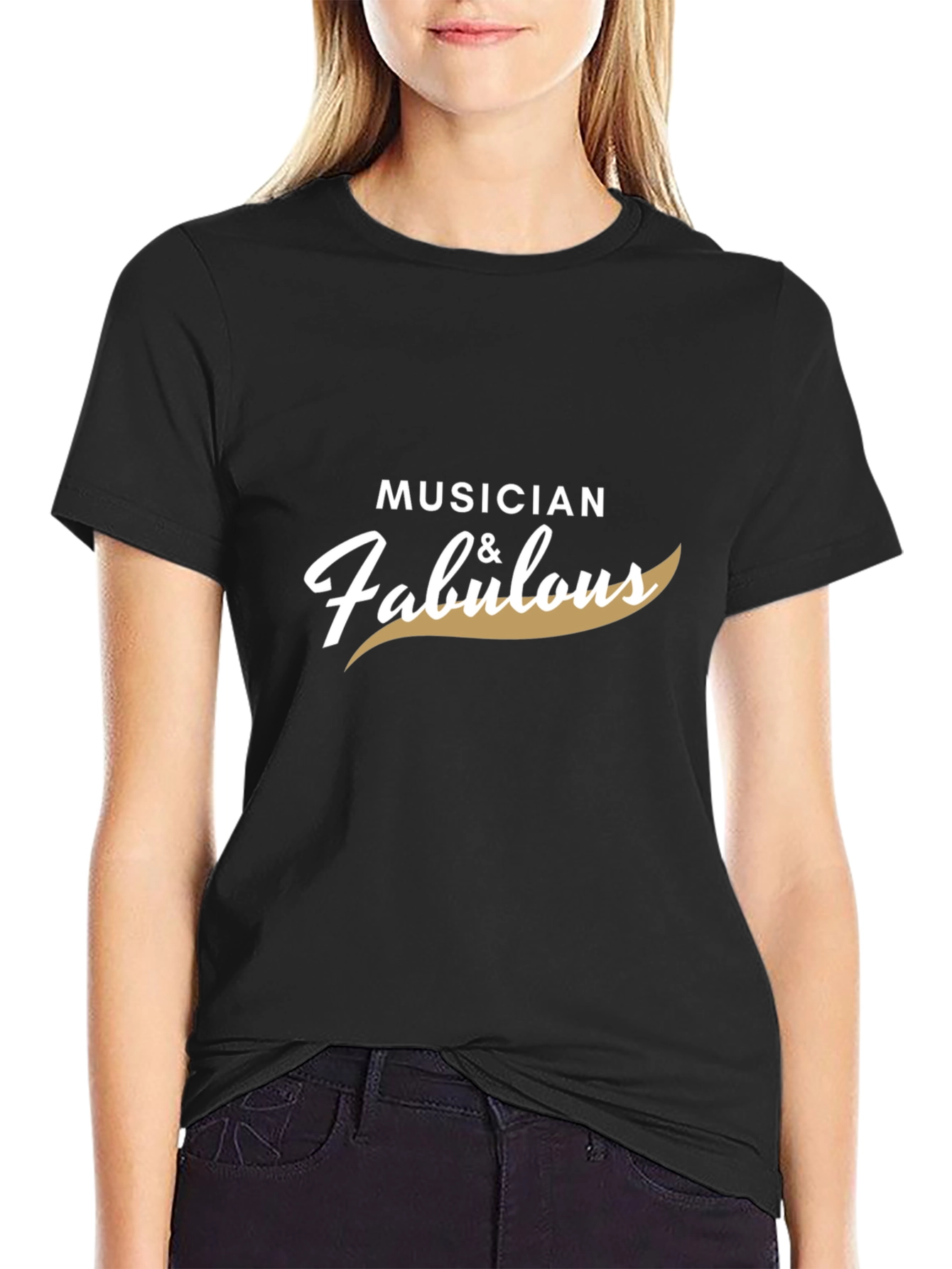 Musician & Fabulous Black T-Shirt
