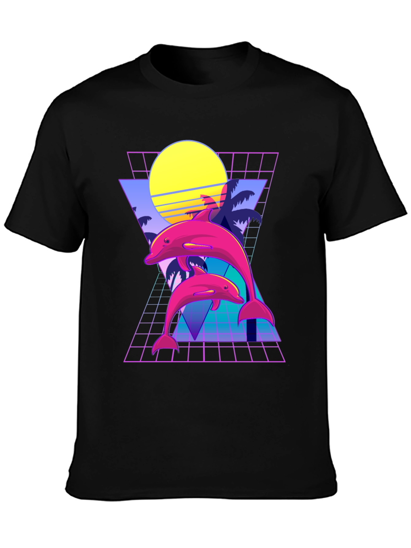 Retro Dolphin Graphic T-Shirt