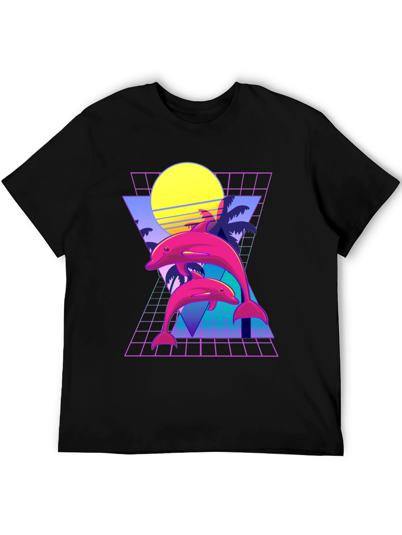Retro Dolphin Graphic T-Shirt