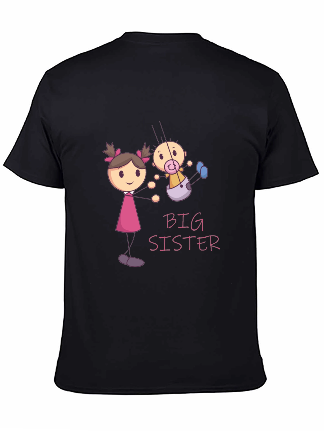 Big Sister T-Shirt: Cute Cartoon Design