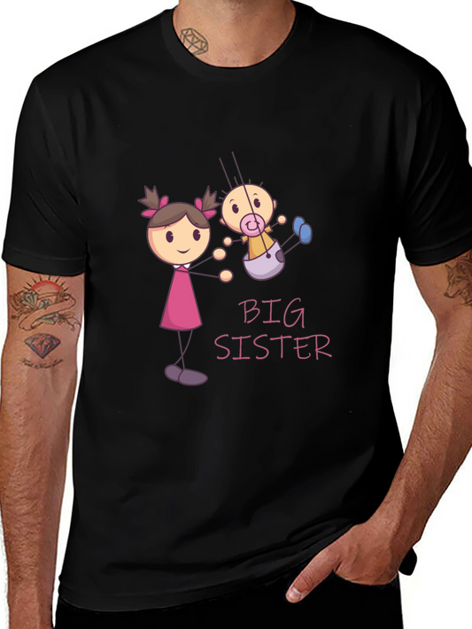 Big Sister T-Shirt: Cute Cartoon Design