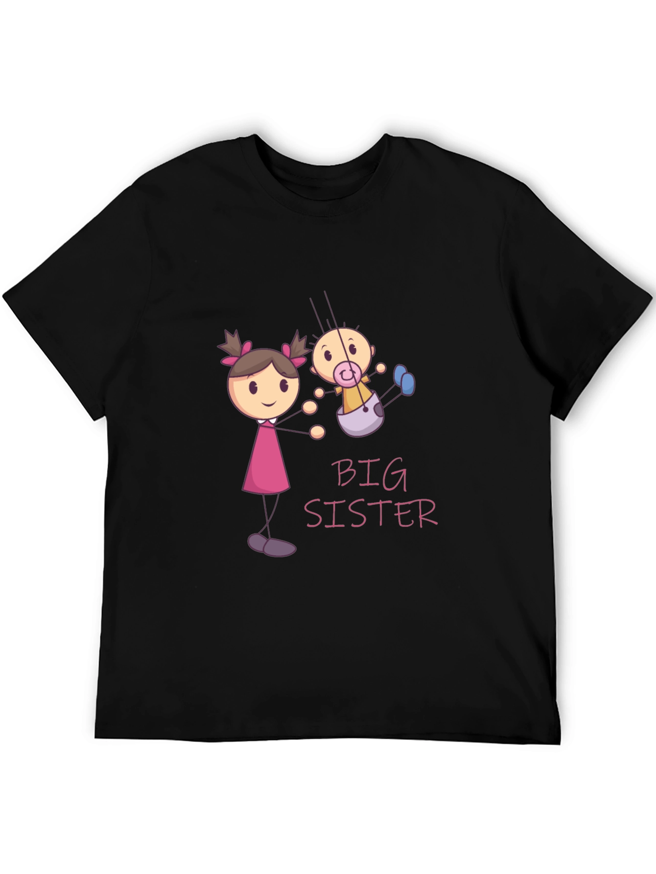 Big Sister T-Shirt: Cute Cartoon Design