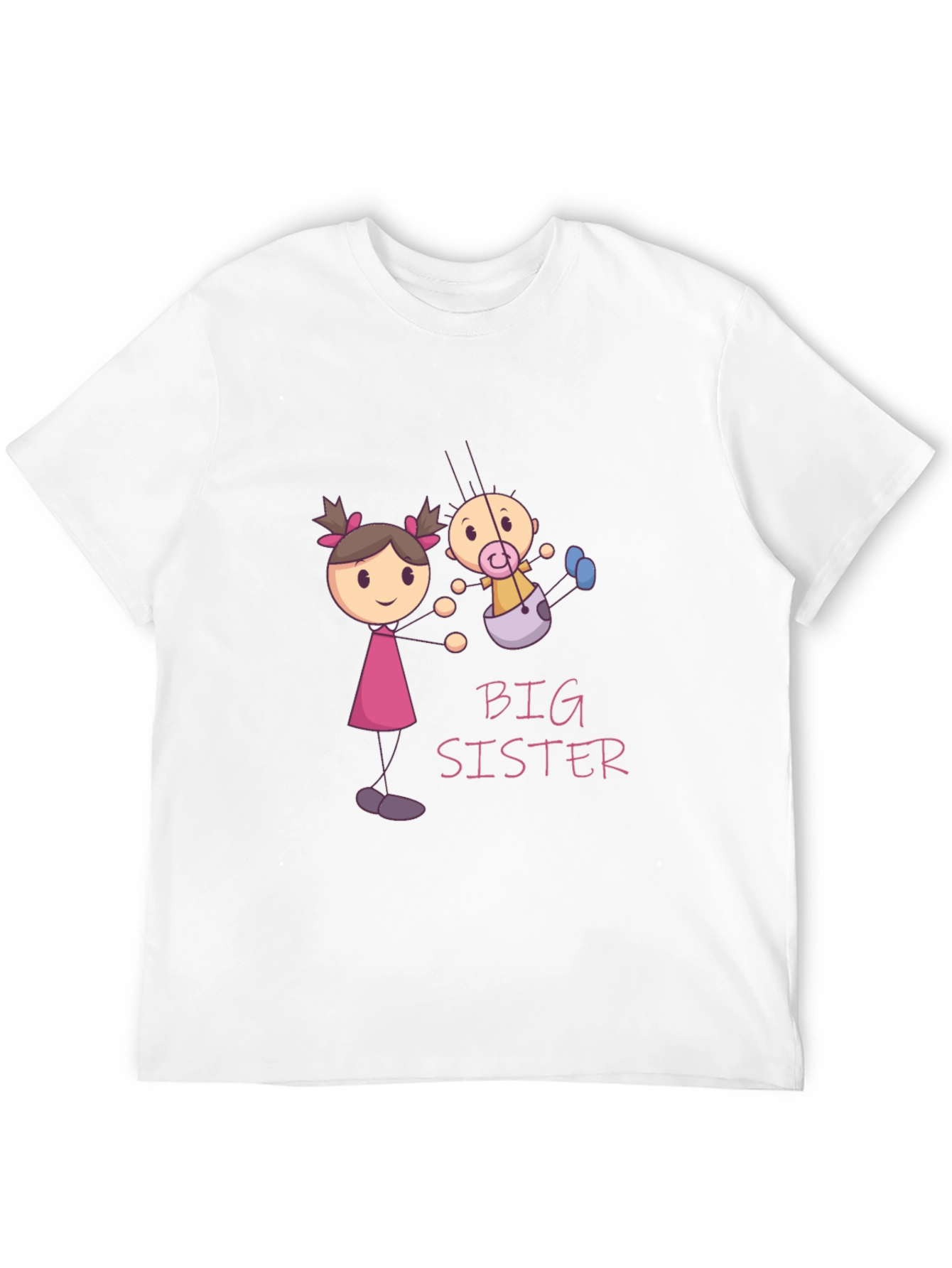 Big Sister T-Shirt: Cute Cartoon Design