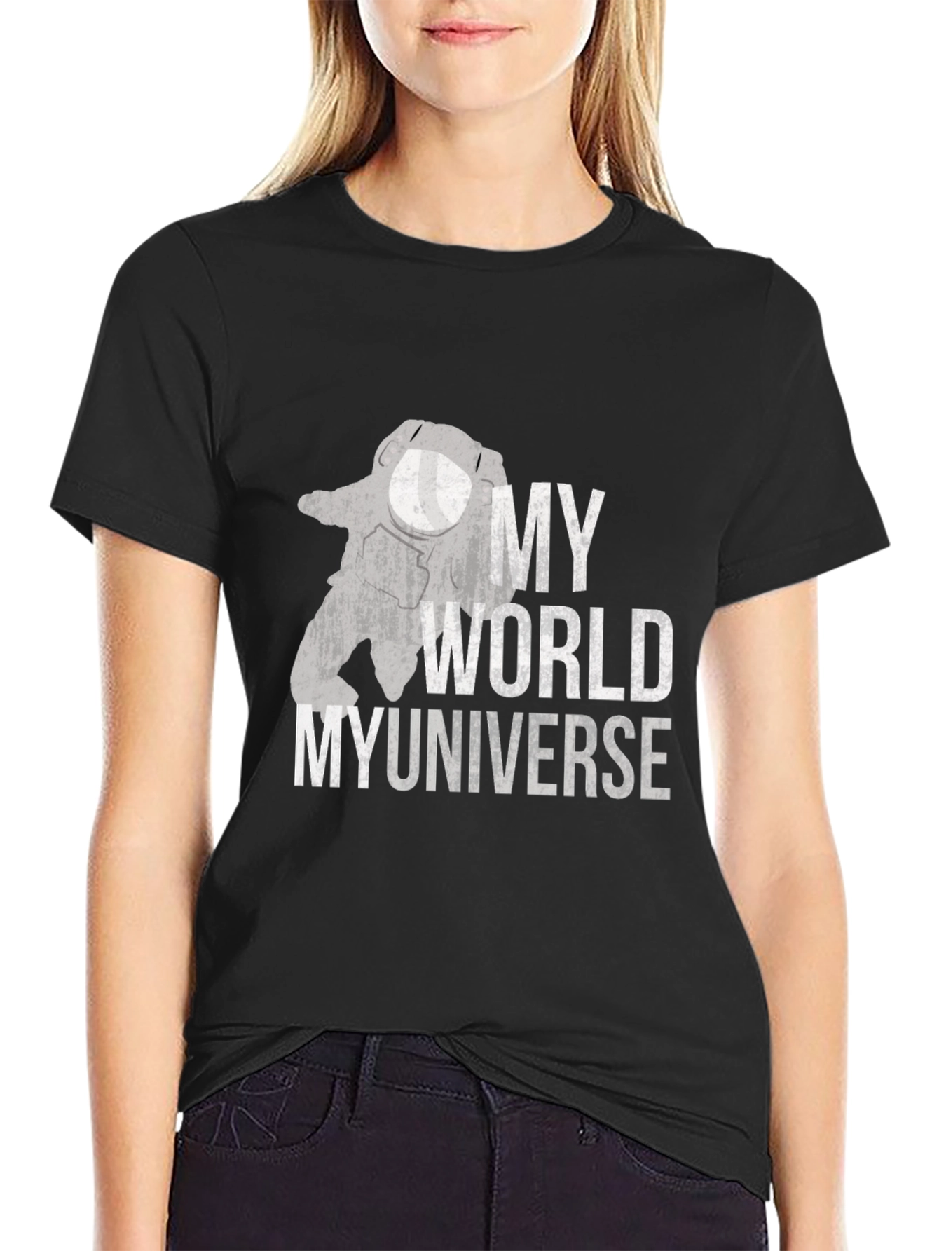My World My Universe Graphic Tee - Black