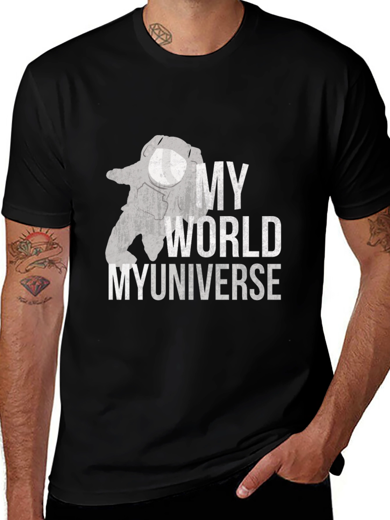 My World My Universe Graphic Tee - Black