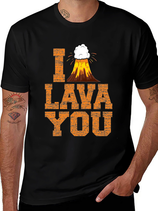 I Lava You Graphic T-Shirt - Funny Volcano Design