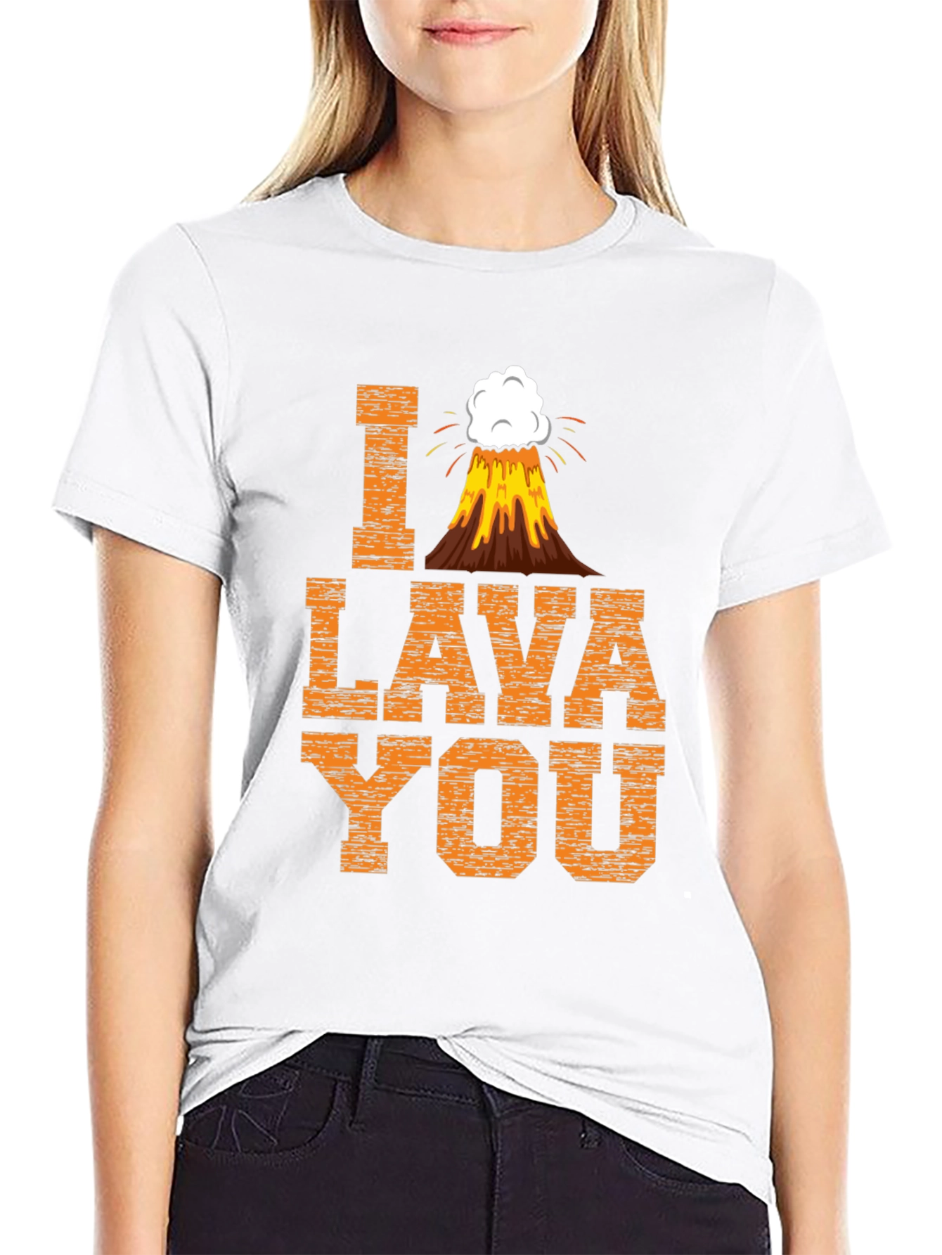 I Lava You Graphic T-Shirt - Funny Volcano Design