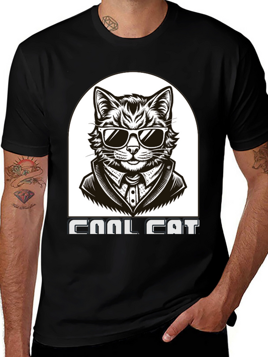 Cool Cat T-Shirt - Black