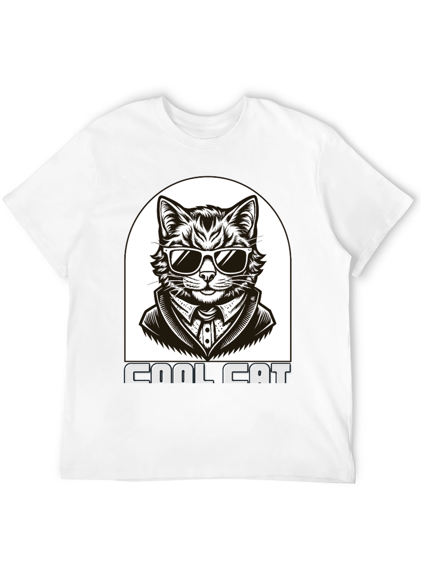Cool Cat T-Shirt - Black